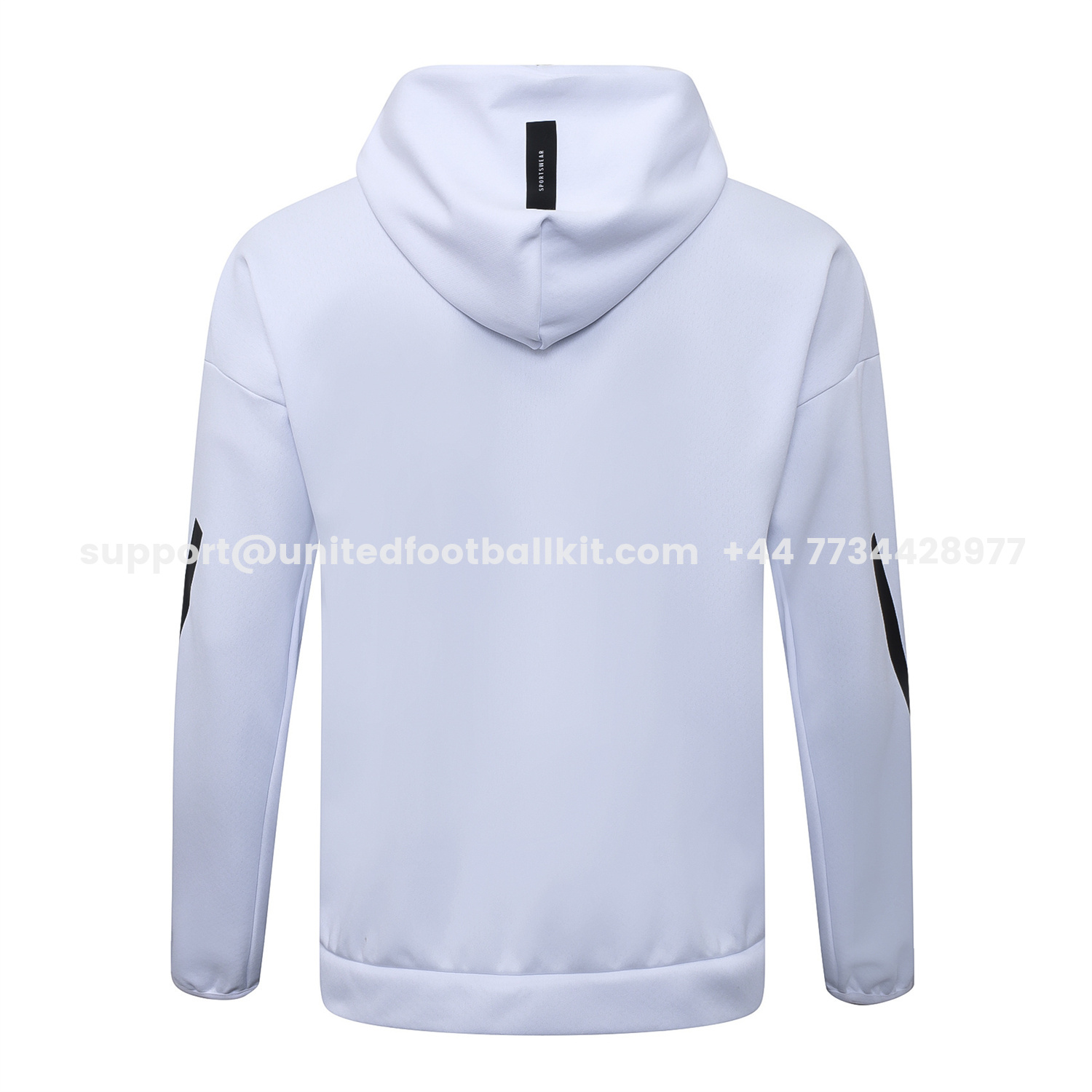 Unitedfootballkit.com | Ajax 25-26 Training Hoodie Set - White Hoodie and White Pants -Customize Name, Number and Patch | Worldwide Shipping