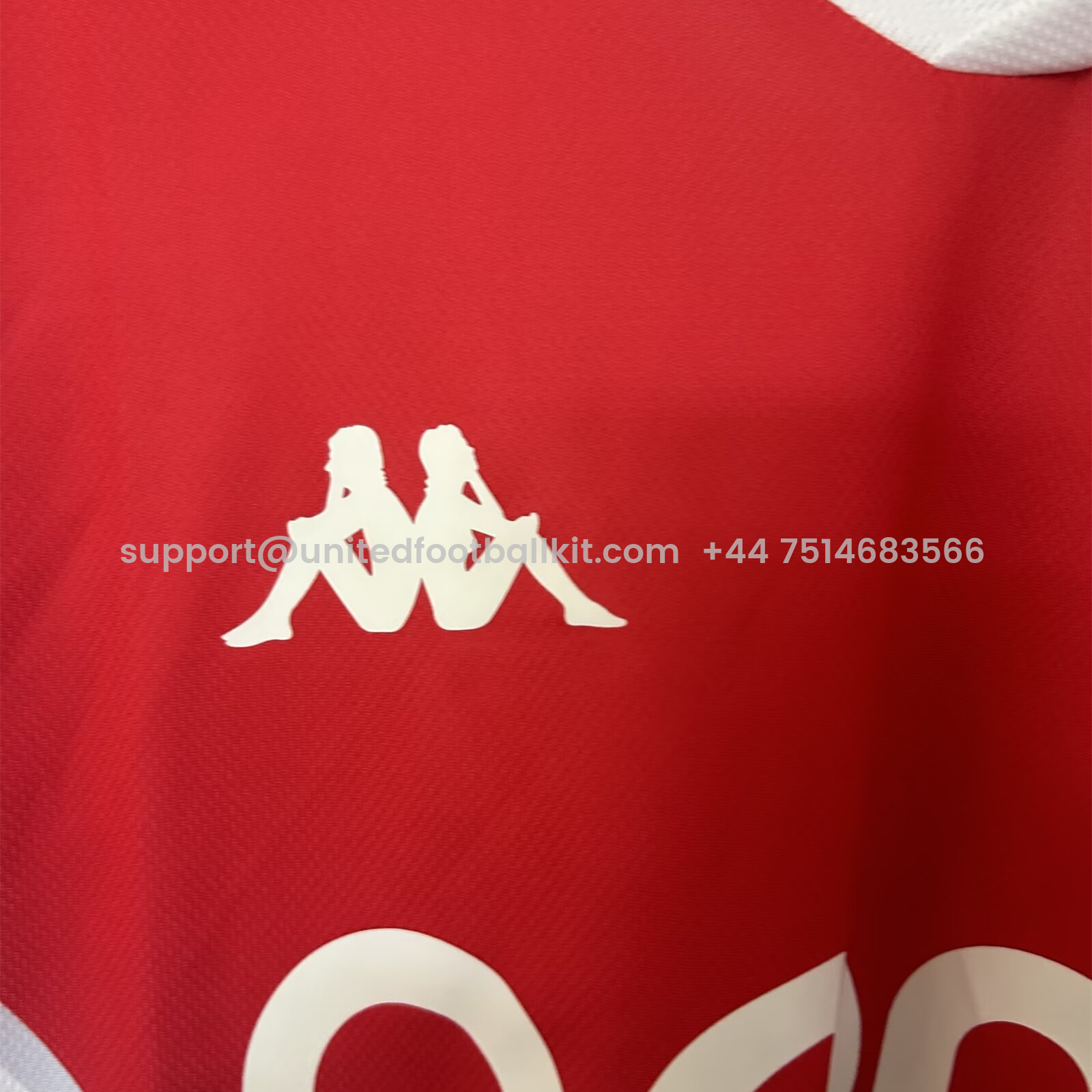 Unitedfootballkit.com | AS Monaco 24-25 Home Jersey - Fans Version -Customize Name, Number and Patch | Worldwide Shipping