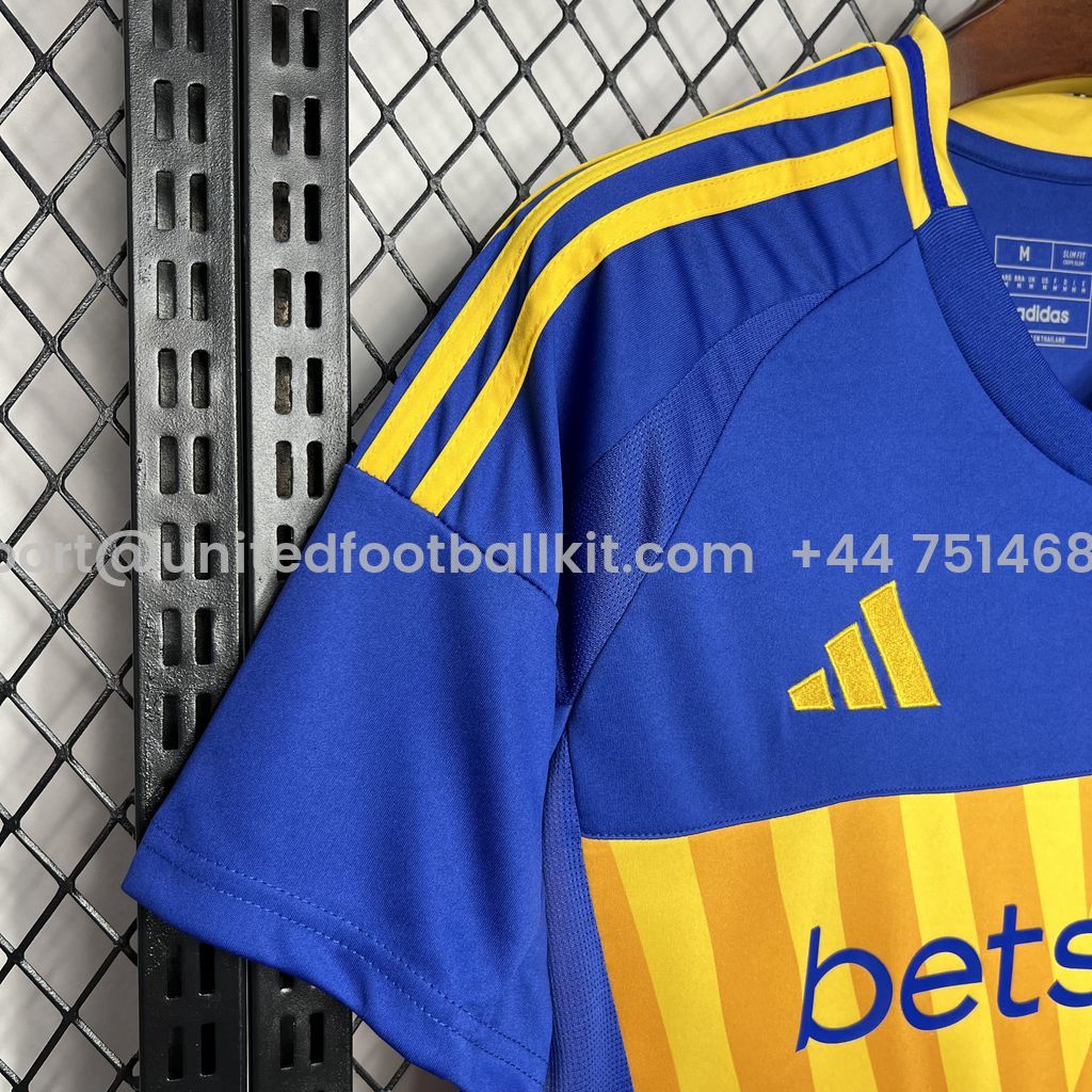 Unitedfootballkit.com | Boca Juniors 24-25 Home Stadium Jersey - Fans Version -Customize Name, Number and Patch | Worldwide Shipping