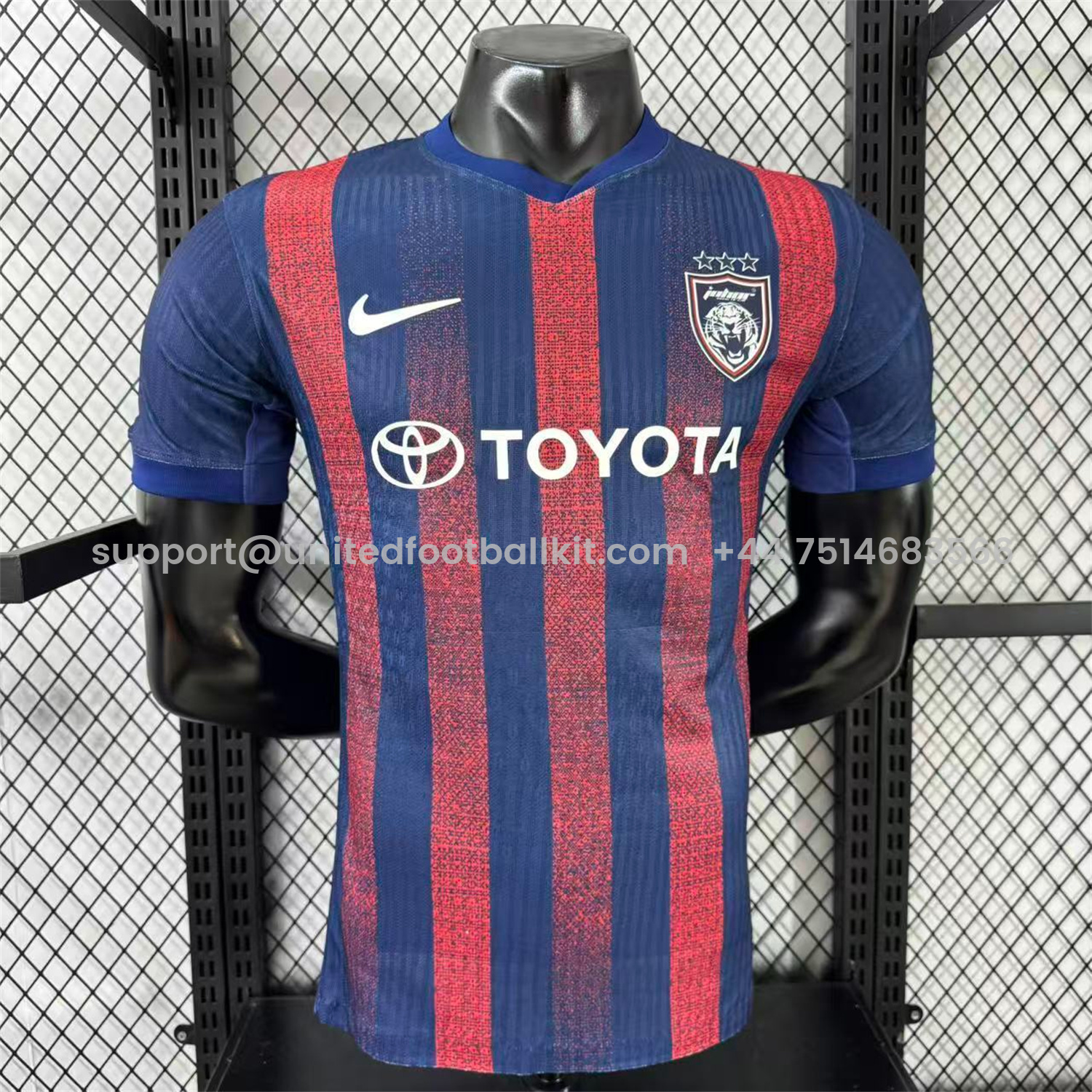 Unitedfootballkit.com | Johor DT 25-26 Home Jersey - Player Version -Customize Name, Number and Patch | Worldwide Shipping