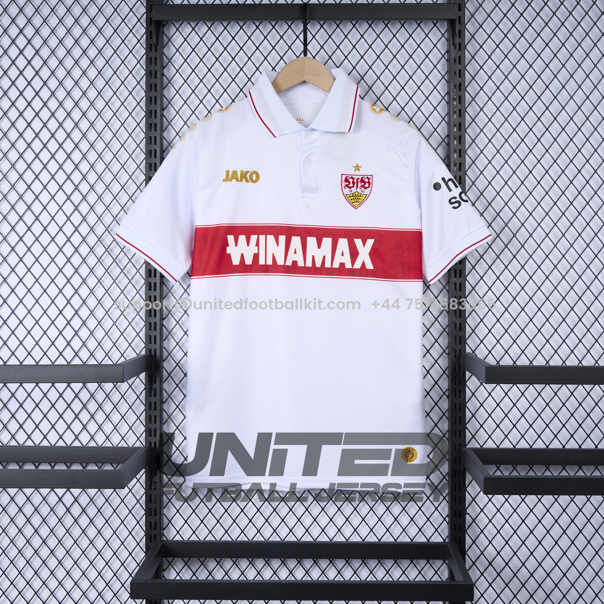 Unitedfootballkit.com | VfB Stuttgart 24-25 European Home Jersey - Fans Version -Customize Name, Number and Patch | Worldwide Shipping