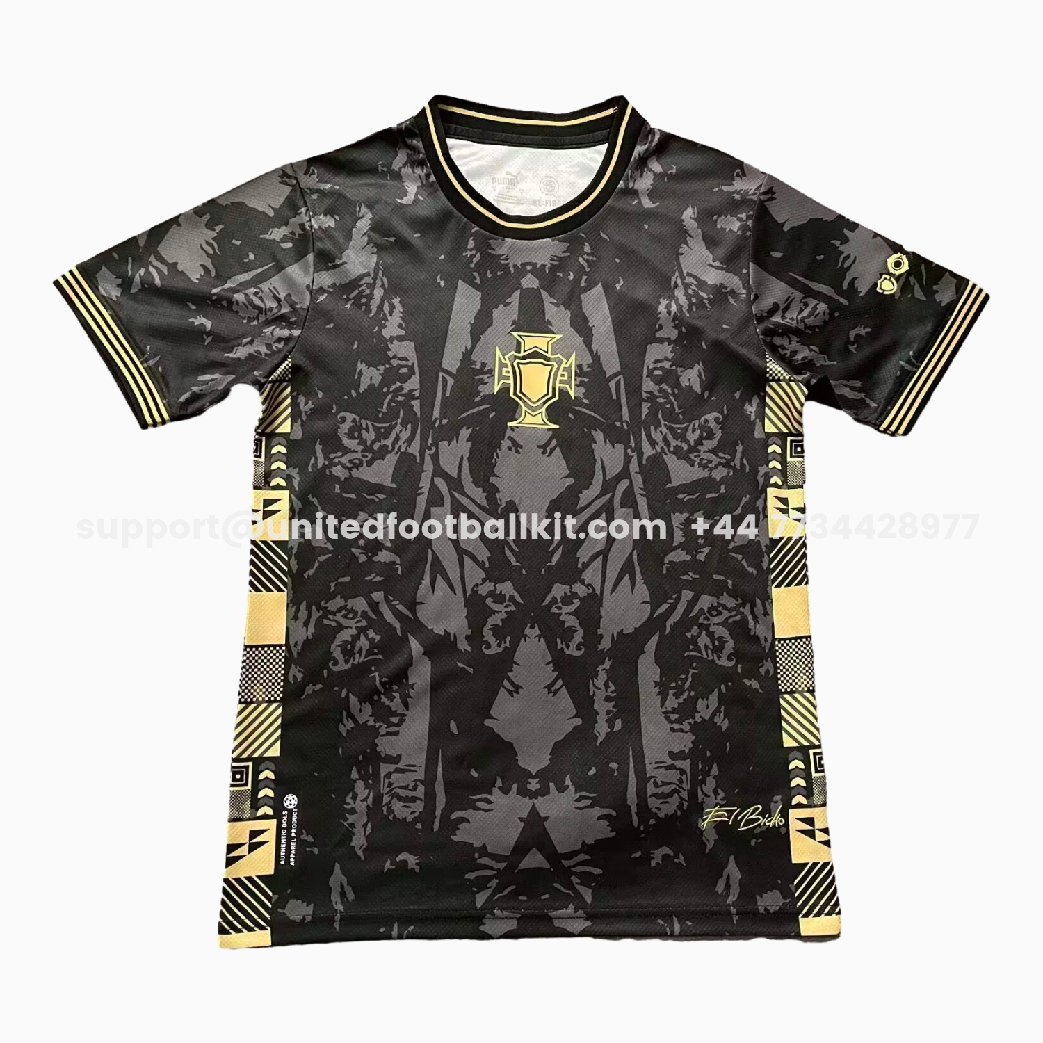 Unitedfootballkit.com | Portugal 2026 COMMA Black CR7 Special Jersey - Fans Version -Customize Name, Number and Patch | Worldwide Shipping