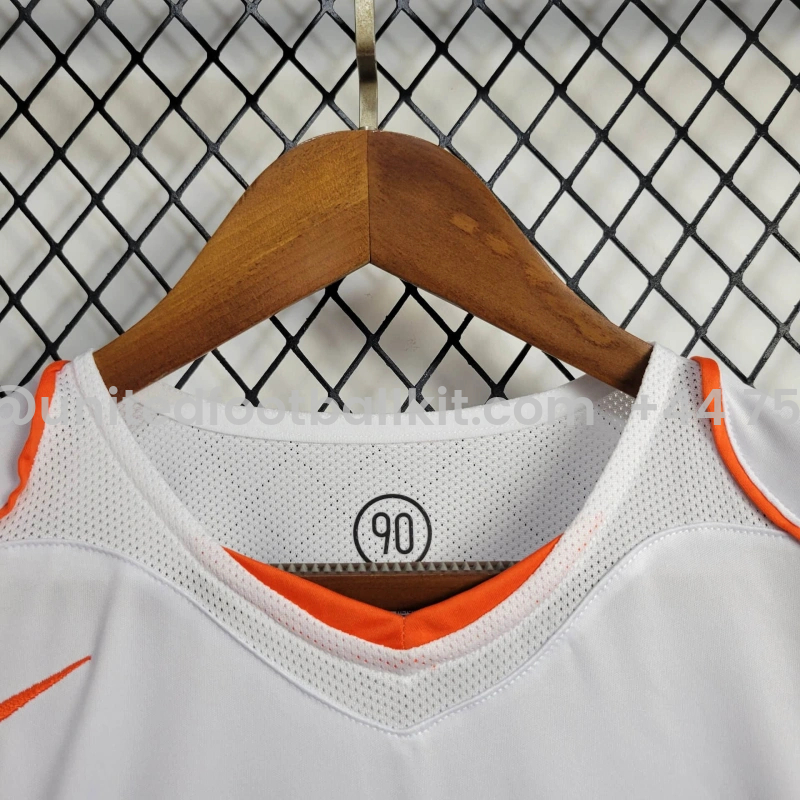 Unitedfootballkit.com | Retro Netherlands 2004 Away Jersey -Customize Name, Number and Patch | Worldwide Shipping