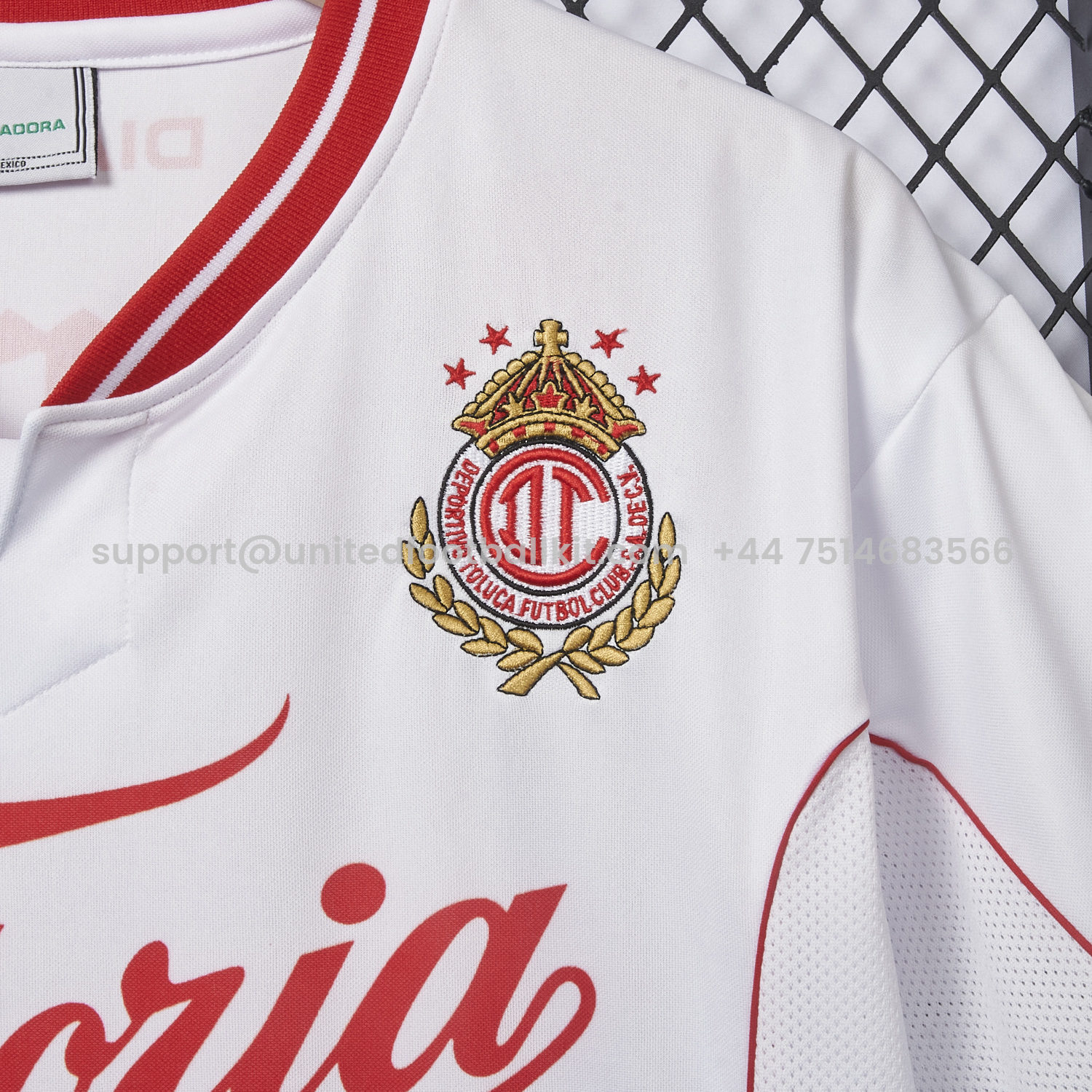 Unitedfootballkit.com | Retro Toluca 1998-99 Away White Jersey -Customize Name, Number and Patch | Worldwide Shipping