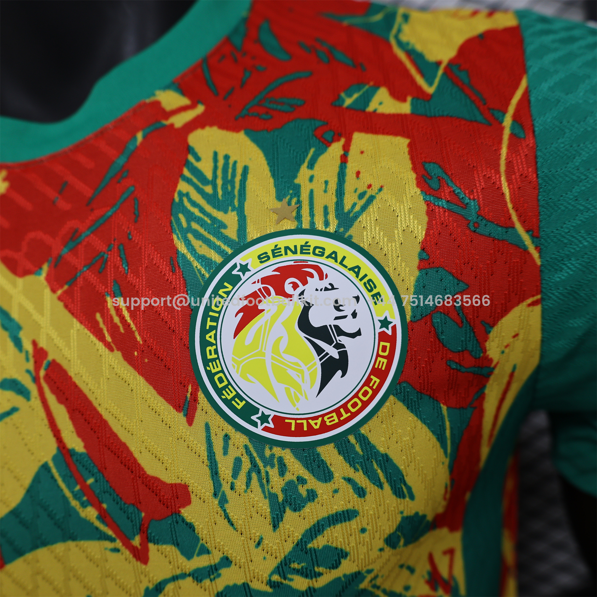 Unitedfootballkit.com | Senegal 24-25 Pre-Match Jersey - Player Version -Customize Name, Number and Patch | Worldwide Shipping
