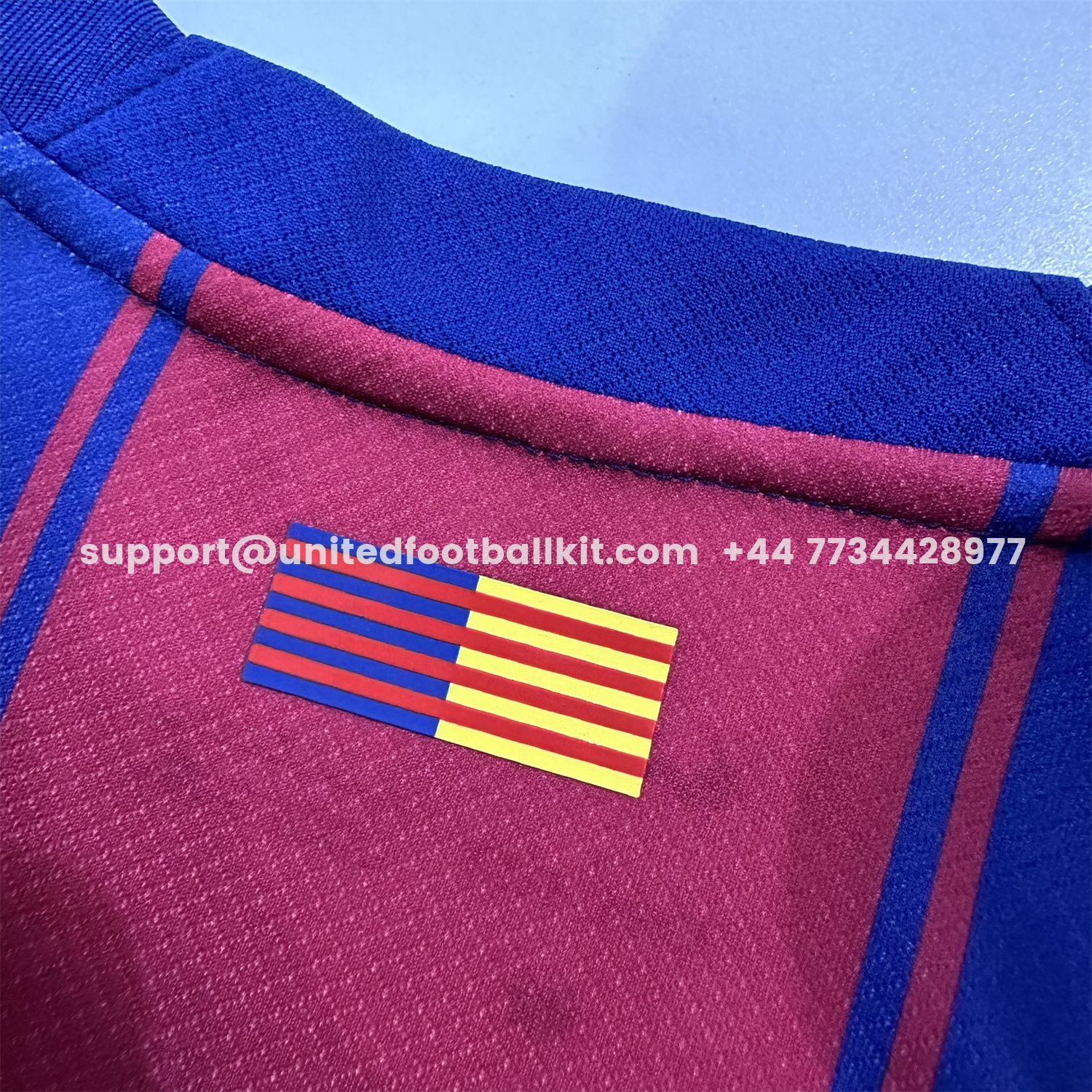 Unitedfootballkit.com | Barcelona 25-26 Home Unsponsored Jersey - Fans Version -Customize Name, Number and Patch | Worldwide Shipping
