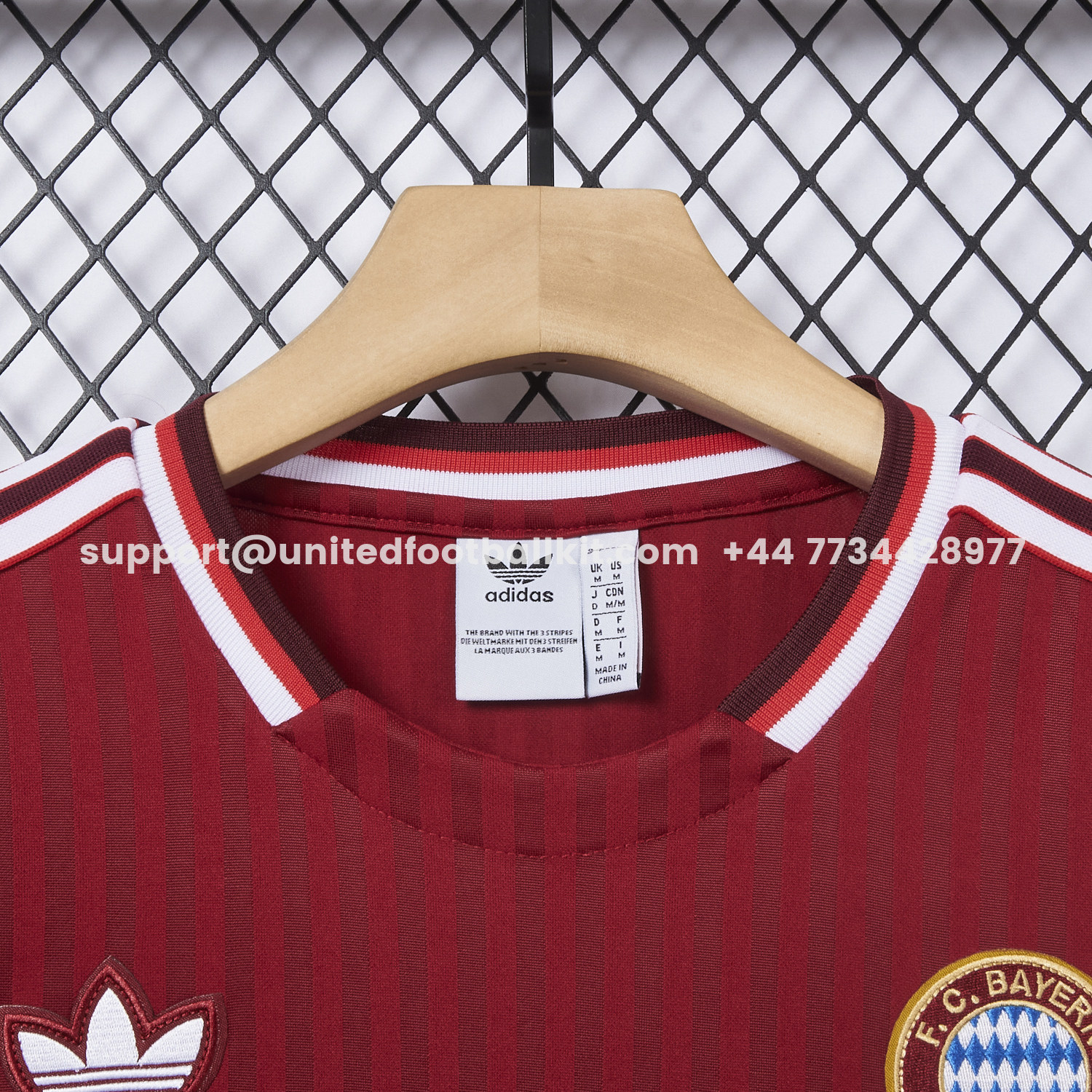 Unitedfootballkit.com | Bayern Munich 25-26 Trefoil Wine Red Travel Jersey - Fans Version -Customize Name, Number and Patch | Worldwide Shipping