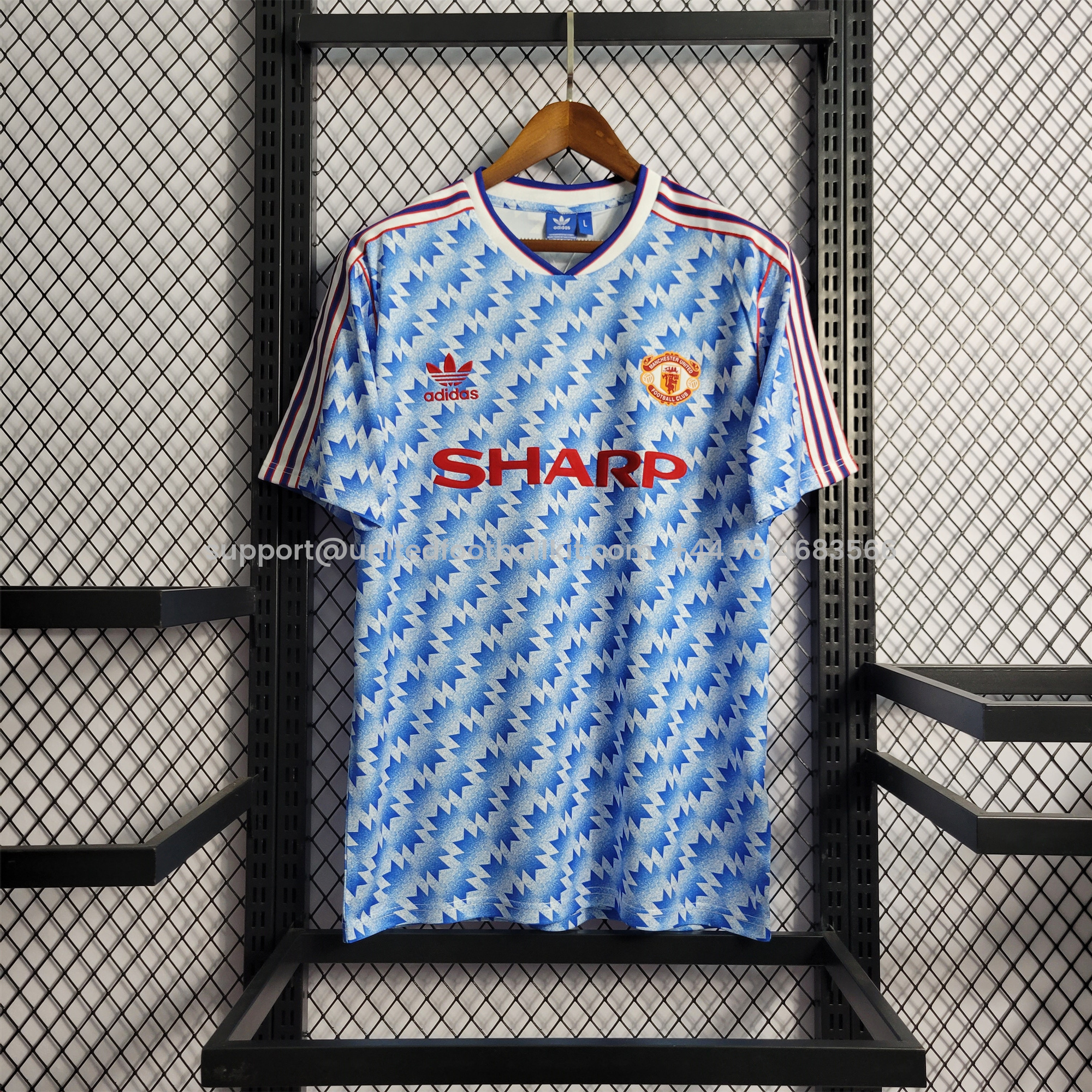 Unitedfootballkit.com | Retro Manchester United 90-92 Away Jersey -Customize Name, Number and Patch | Worldwide Shipping
