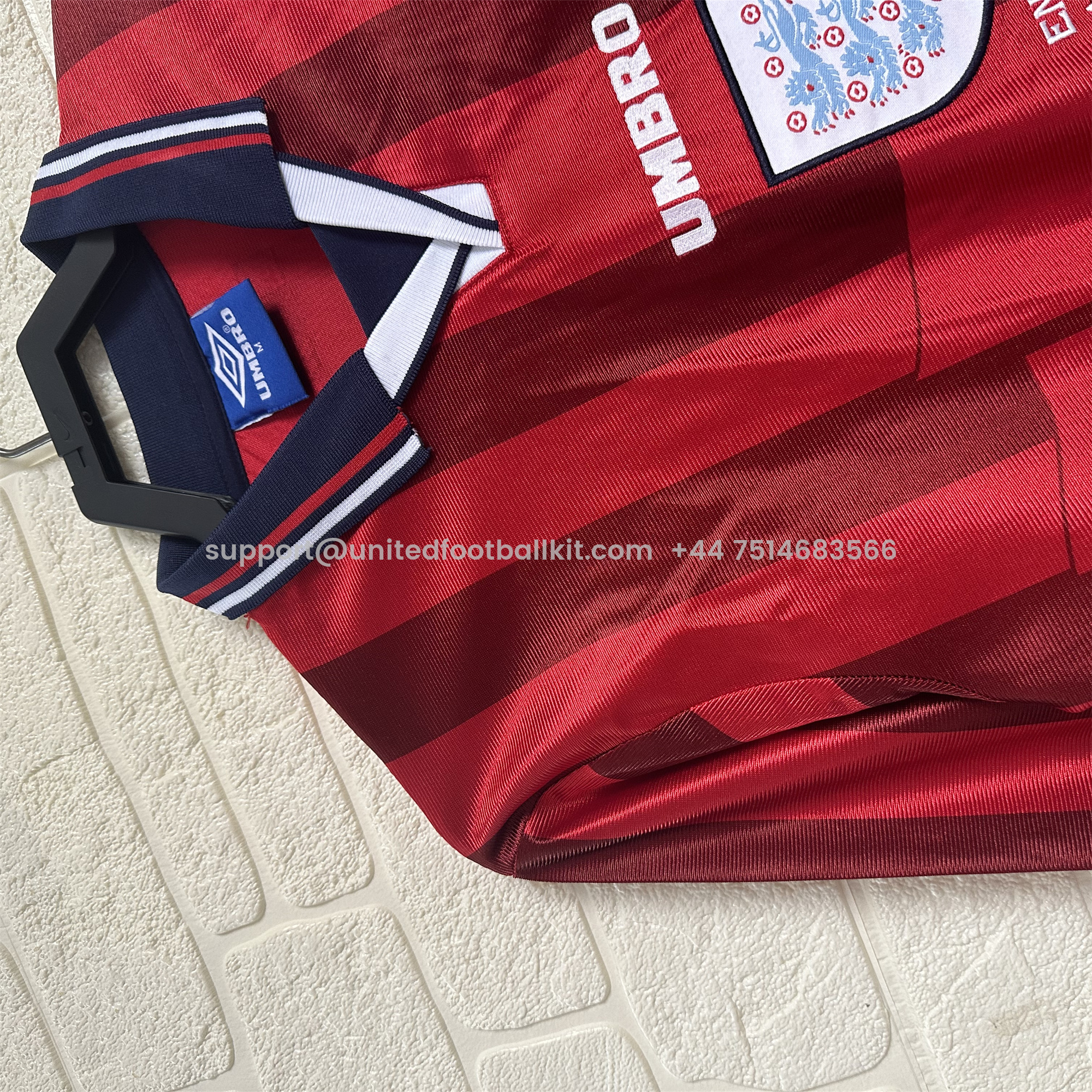 Unitedfootballkit.com | Retro England 1998 Away Long Sleeve Jersey -Customize Name, Number and Patch | Worldwide Shipping