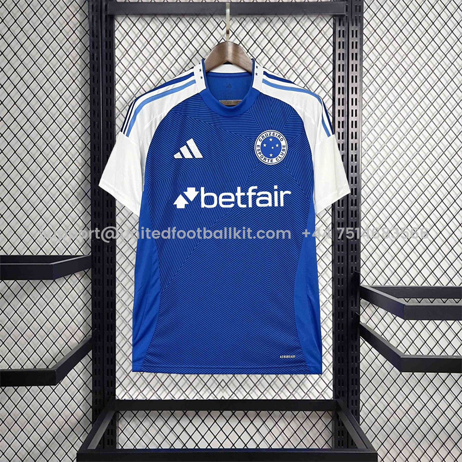 Unitedfootballkit.com | Cruzeiro 25-26 Home Jersey - Fans Version -Customize Name, Number and Patch | Worldwide Shipping
