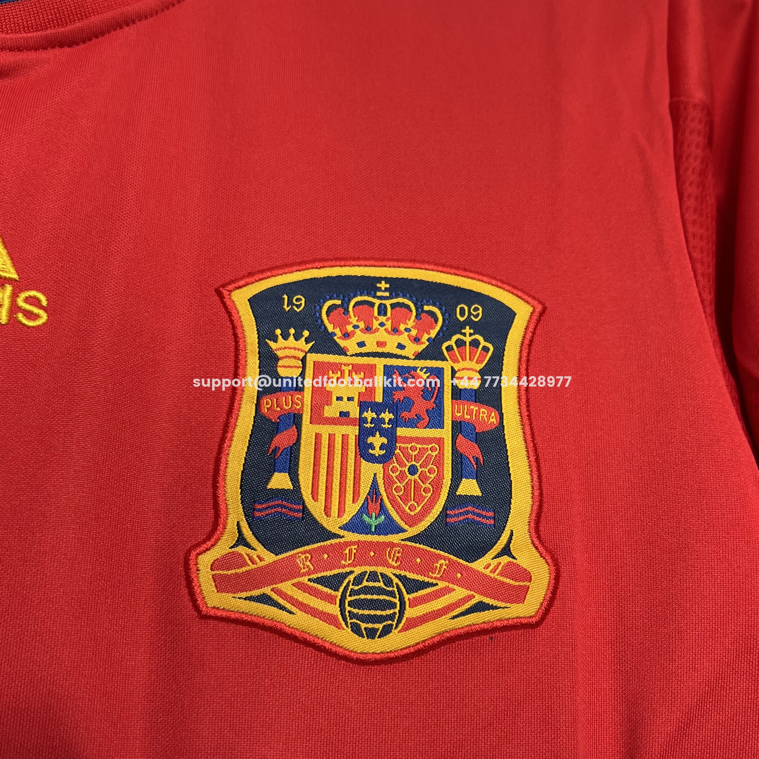 Unitedfootballkit.com | Retro Spain 2010 Home Stadium Jersey -Customize Name, Number and Patch | Worldwide Shipping