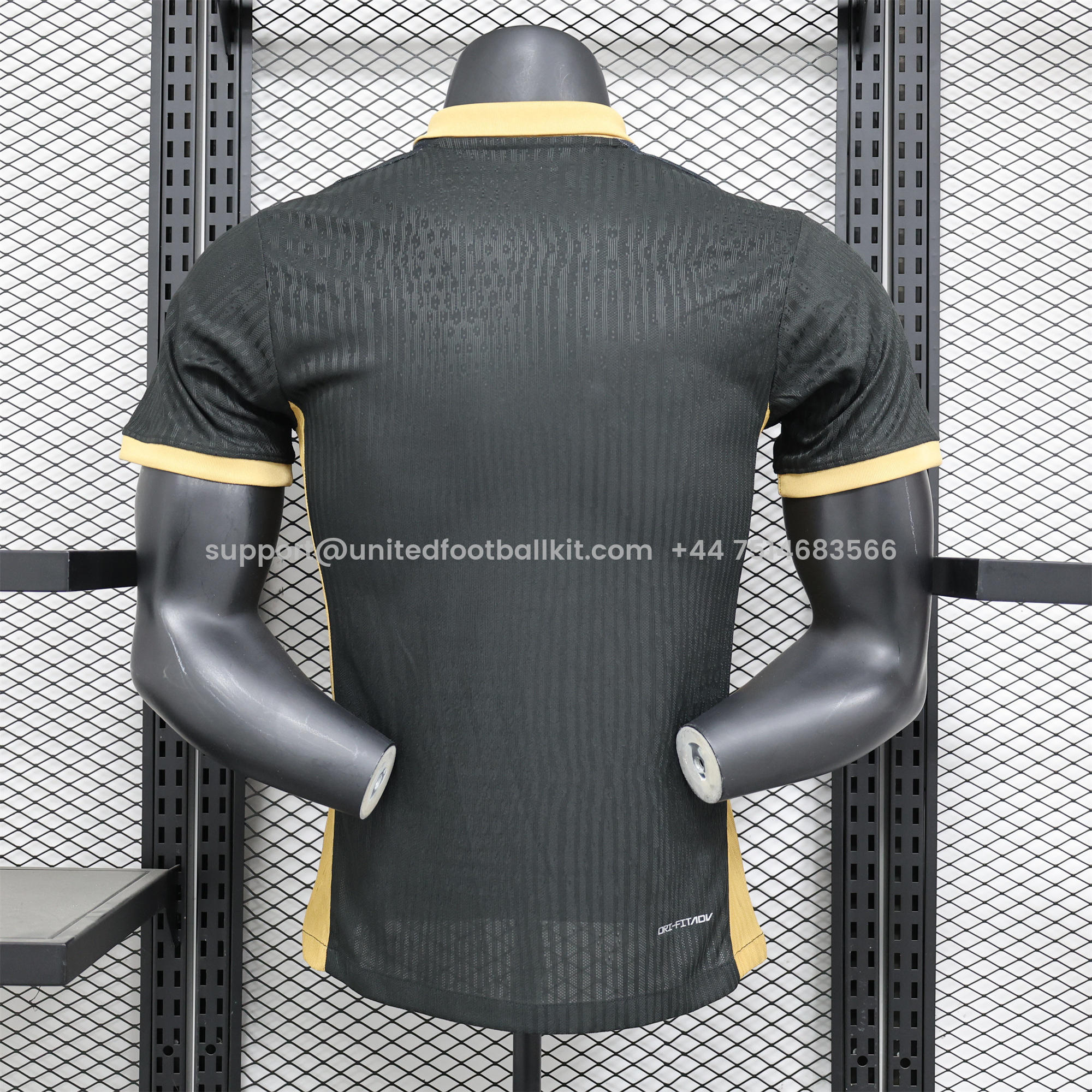 Unitedfootballkit.com | Barcelona 24-25 Black Gold Special Edition Jersey - Player Version -Customize Name, Number and Patch | Worldwide Shipping