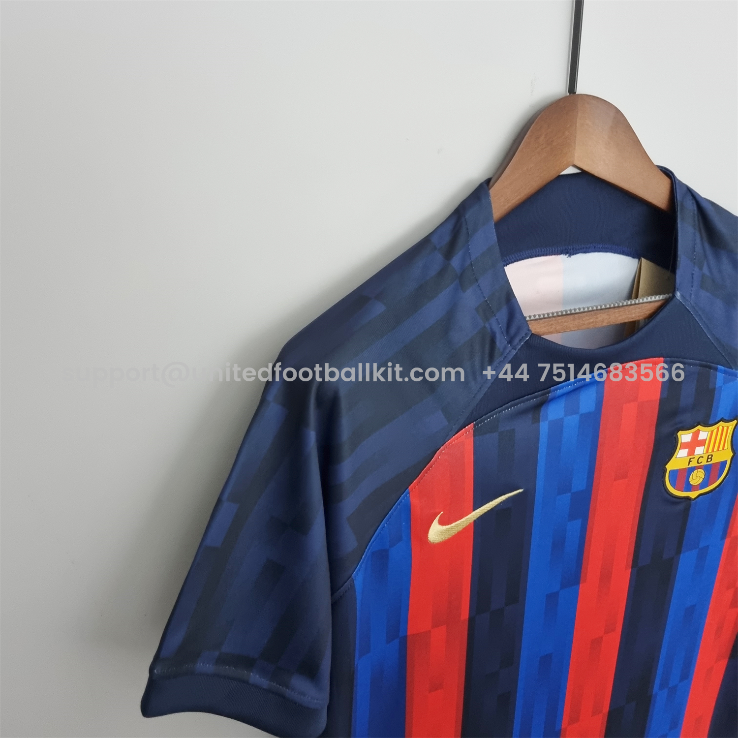 Unitedfootballkit.com | Retro Barcelona 22-23 Home Jersey -Customize Name, Number and Patch | Worldwide Shipping