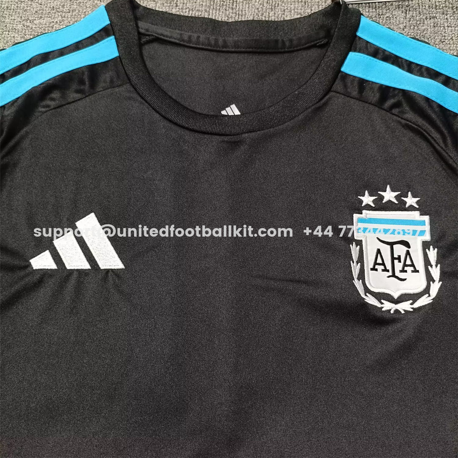 Unitedfootballkit.com | Argentina 2026 Goalkeeper Black Jersey - Fans Version -Customize Name, Number and Patch | Worldwide Shipping