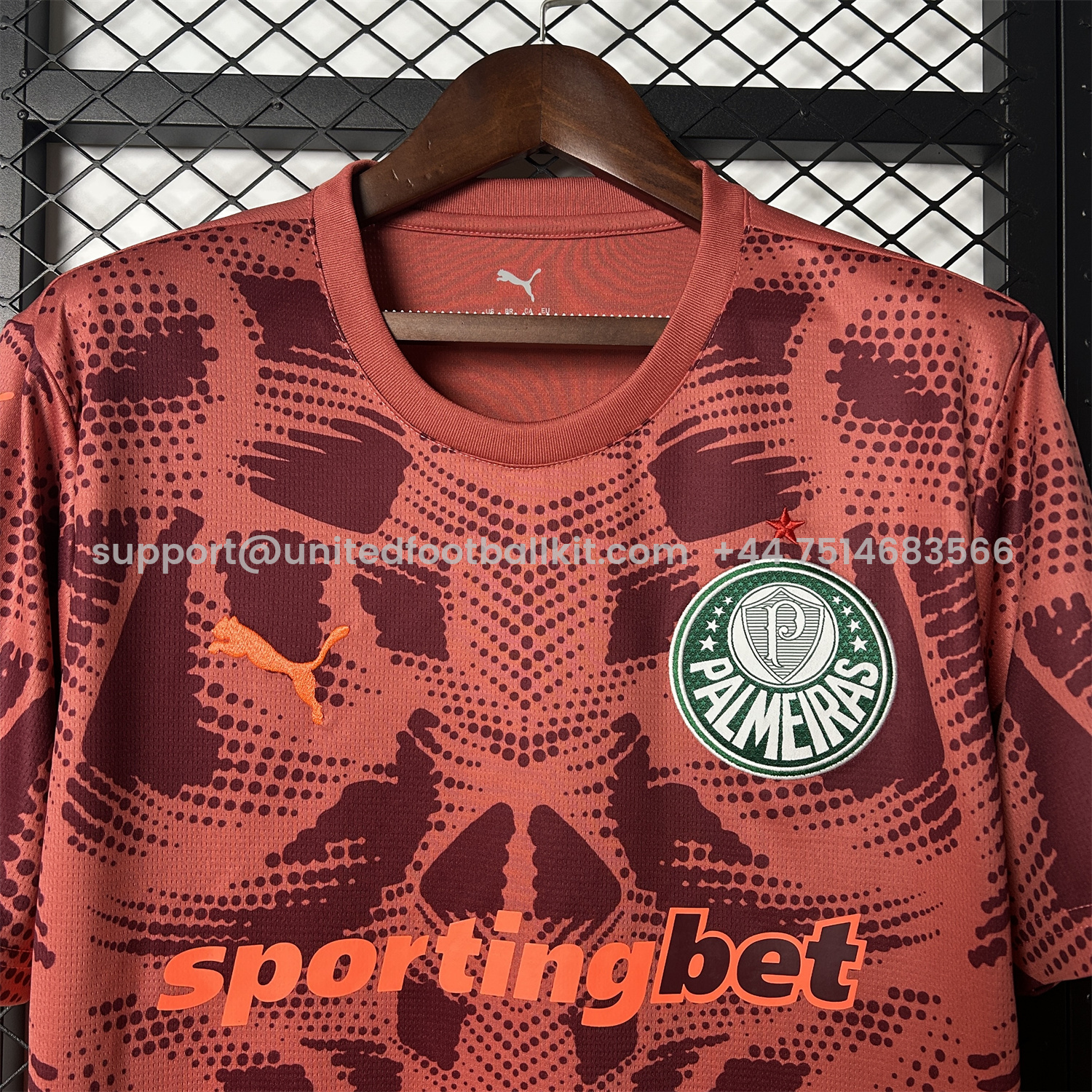 Unitedfootballkit.com | Palmeiras 25-26 Red Goalkeeper Jersey - Fans Version -Customize Name, Number and Patch | Worldwide Shipping