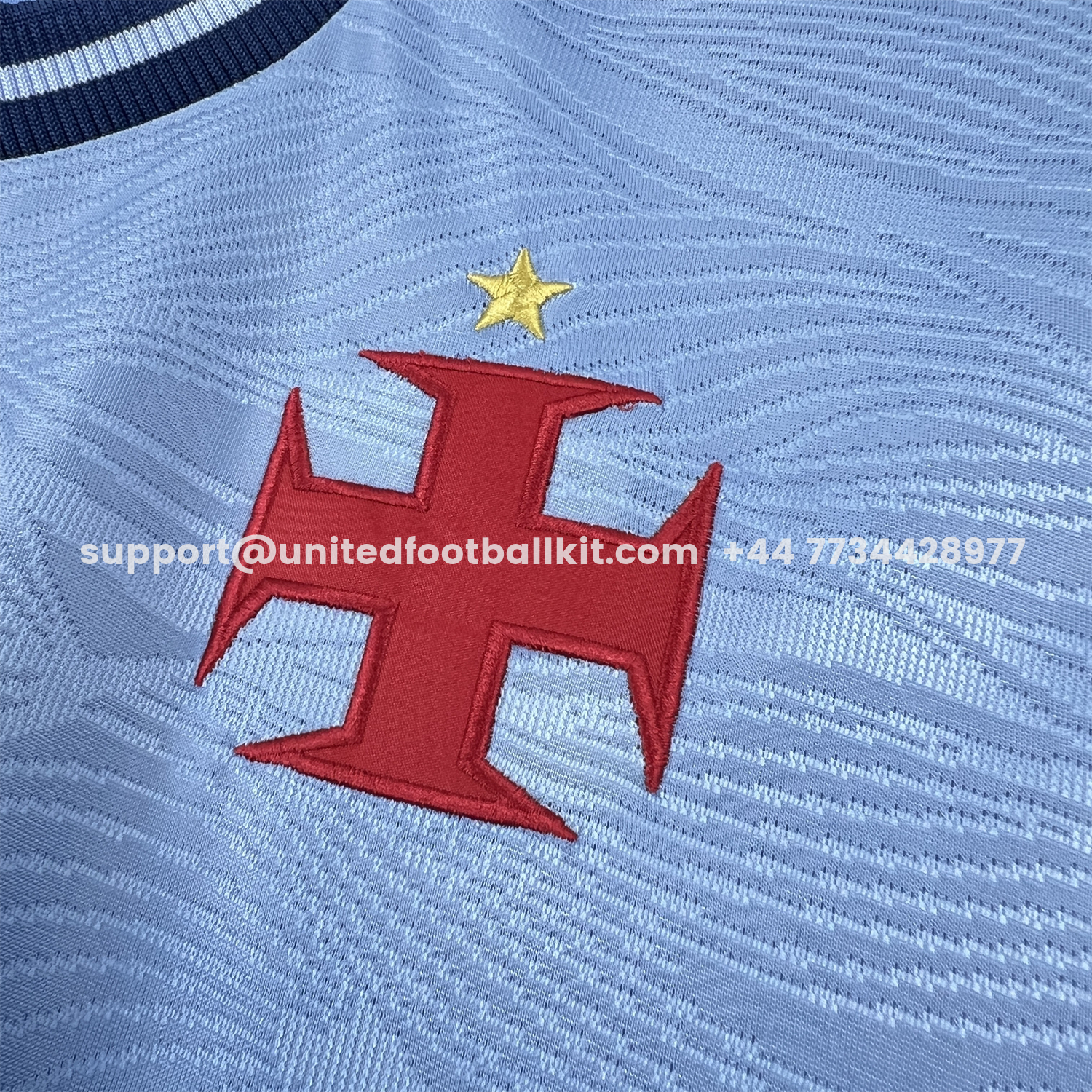 Unitedfootballkit.com | Vasco da Gama 25-26 Blue Goalkeeper Jersey - Fans Version -Customize Name, Number and Patch | Worldwide Shipping