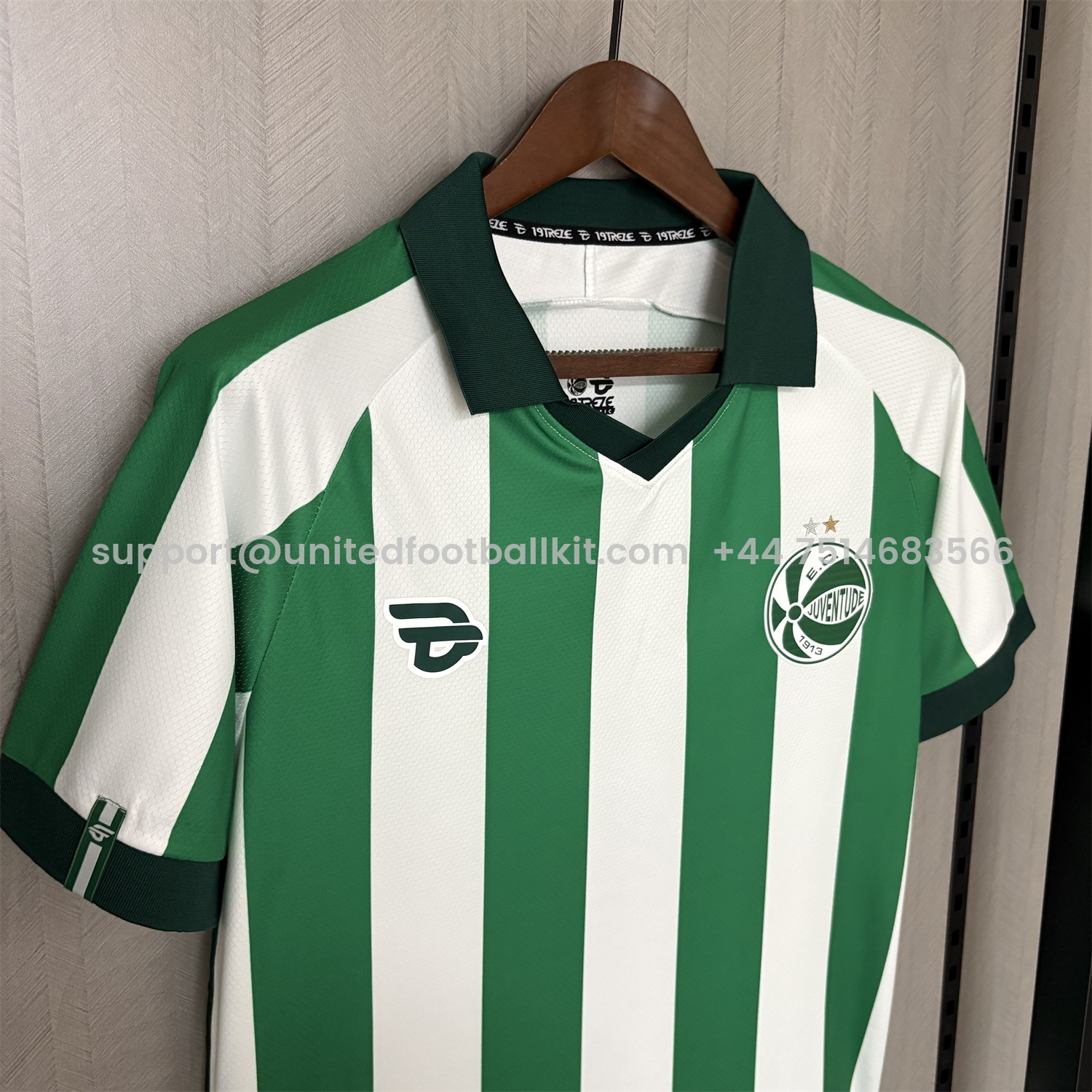 Unitedfootballkit.com | EC Juventude 25-26 Home Unsponsored Green And White Jersey - Fans Version -Customize Name, Number and Patch | Worldwide Shipping