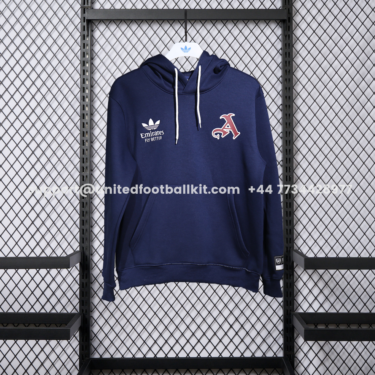 Unitedfootballkit.com | Arsenal 25-26 Pure Color Training Set - Dark Blue Top and Dark Blue Pants -Customize Name, Number and Patch | Worldwide Shipping