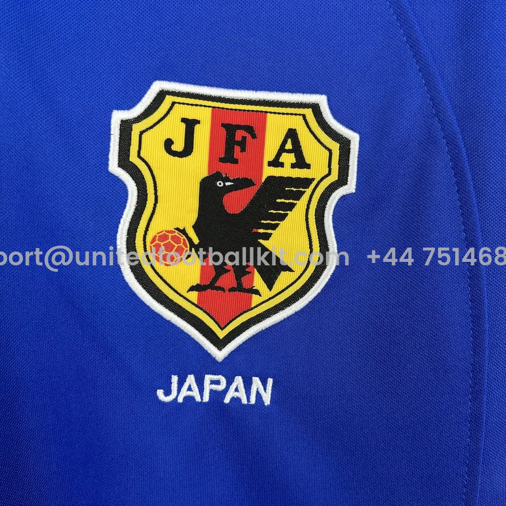 Unitedfootballkit.com | Retro Japan 2000 Home Long Sleeves Jersey -Customize Name, Number and Patch | Worldwide Shipping