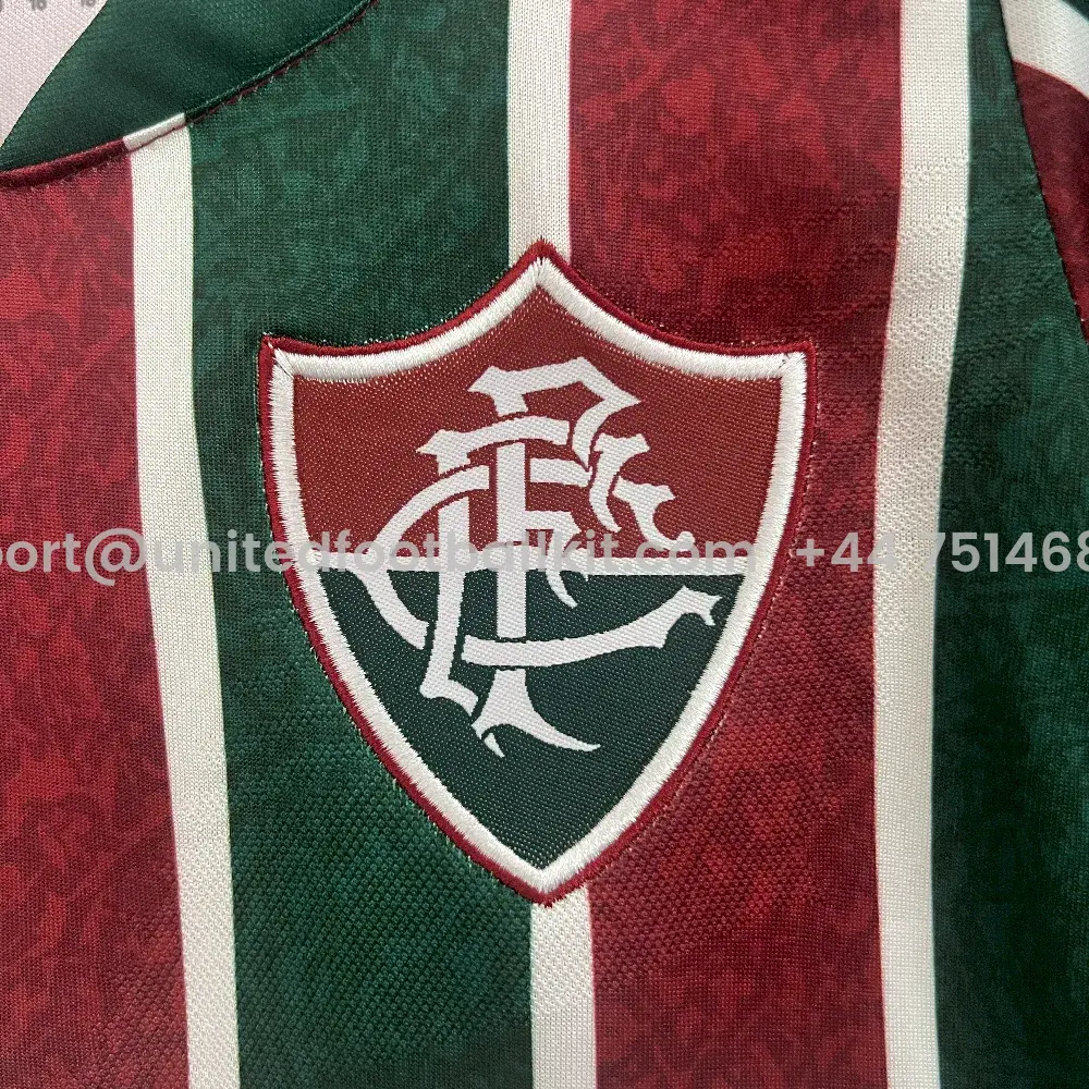Unitedfootballkit.com | Fluminense 24-25 Home Kids Kit -Customize Name, Number and Patch | Worldwide Shipping
