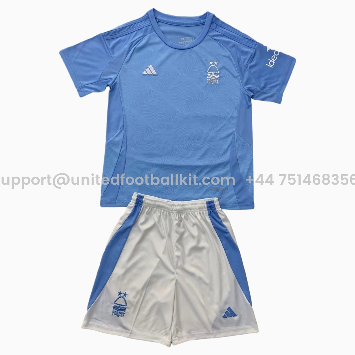 Unitedfootballkit.com | Nottingham Forest 24-25 Third Kids Kit -Customize Name, Number and Patch | Worldwide Shipping