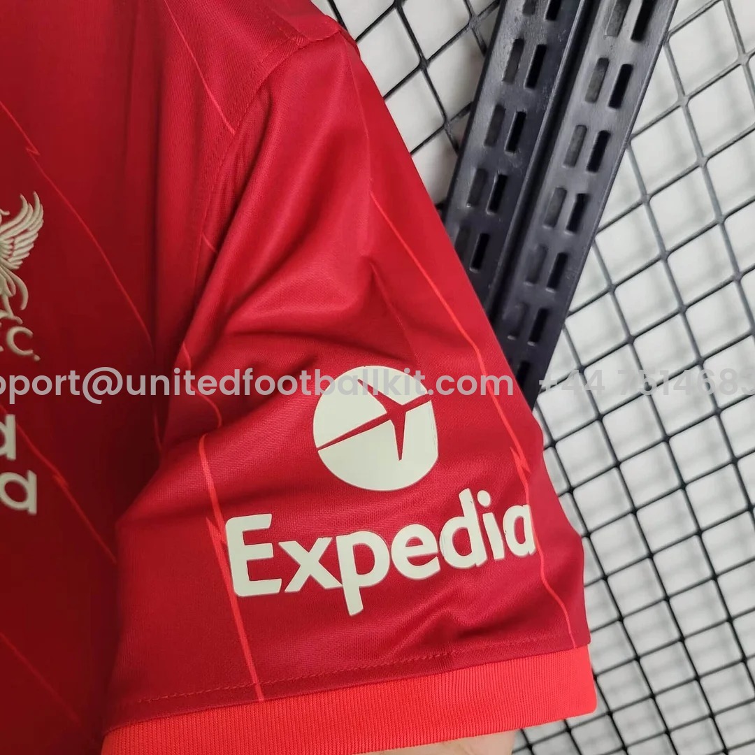 Unitedfootballkit.com | Retro Liver.pool 21-22 Home Stadium Jersey - Fans Version -Customize Name, Number and Patch | Worldwide Shipping