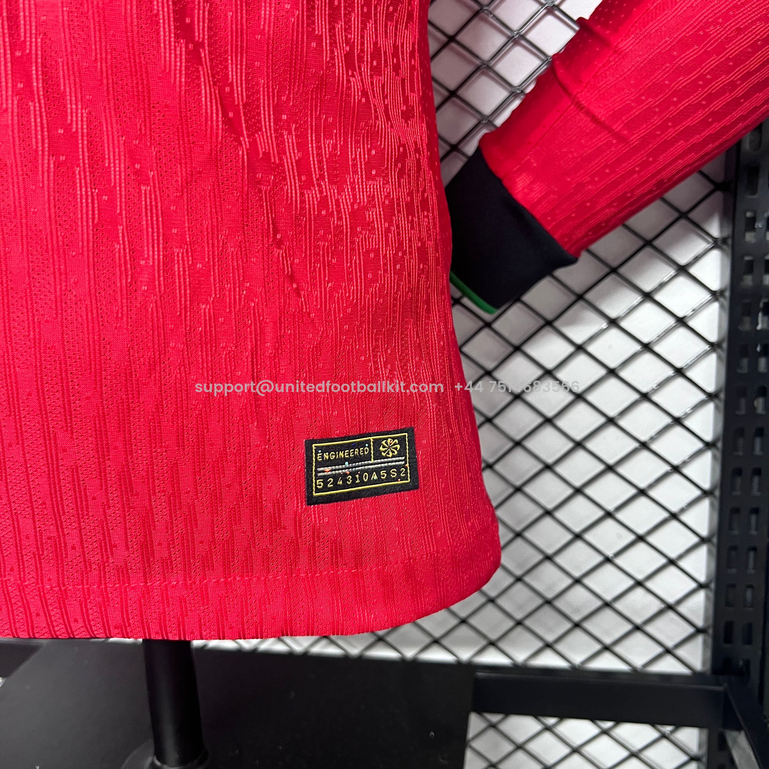 Unitedfootballkit.com | Portugal 2024 Home Stadium Long Sleeve Jersey - Player Version -Customize Name, Number and Patch | Worldwide Shipping