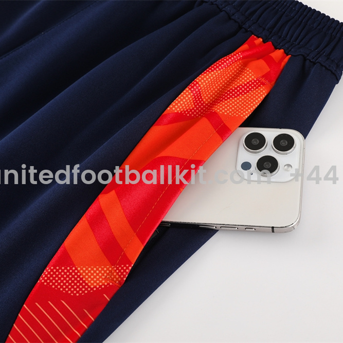 Unitedfootballkit.com | Manchester United 24-25 Jacket Training Tracksuit - Royal Blue -Customize Name, Number and Patch | Worldwide Shipping