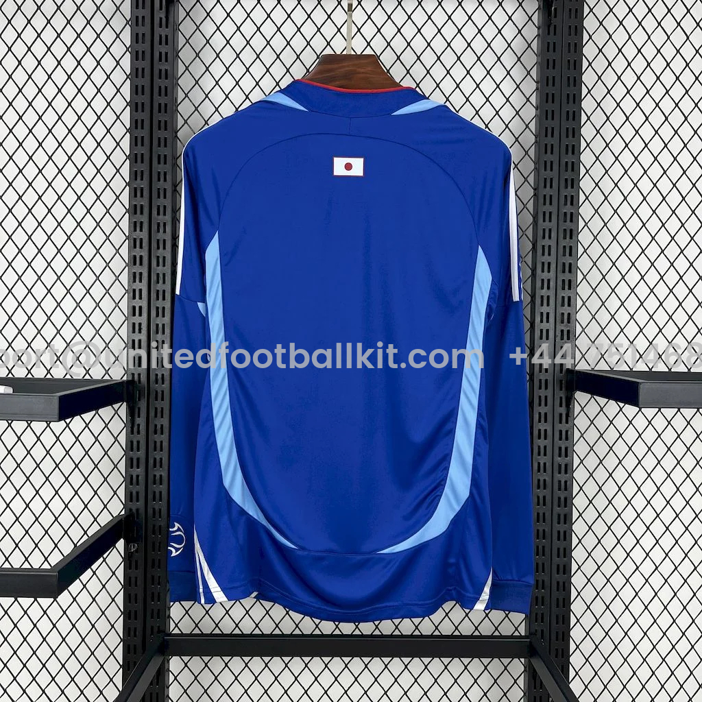 Unitedfootballkit.com | Retro Japan 2006 Home Long Sleeves Jersey -Customize Name, Number and Patch | Worldwide Shipping