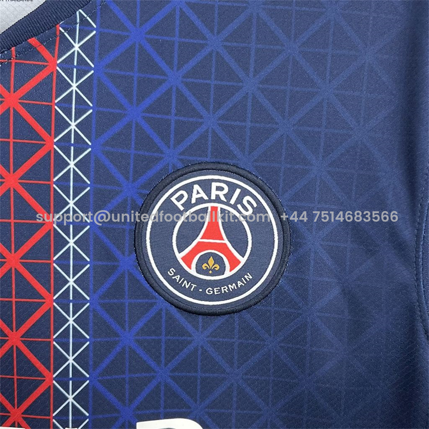 Unitedfootballkit.com | Paris Saint-Germain PSG 25-26 Home Jersey - Fans Version -Customize Name, Number and Patch | Worldwide Shipping