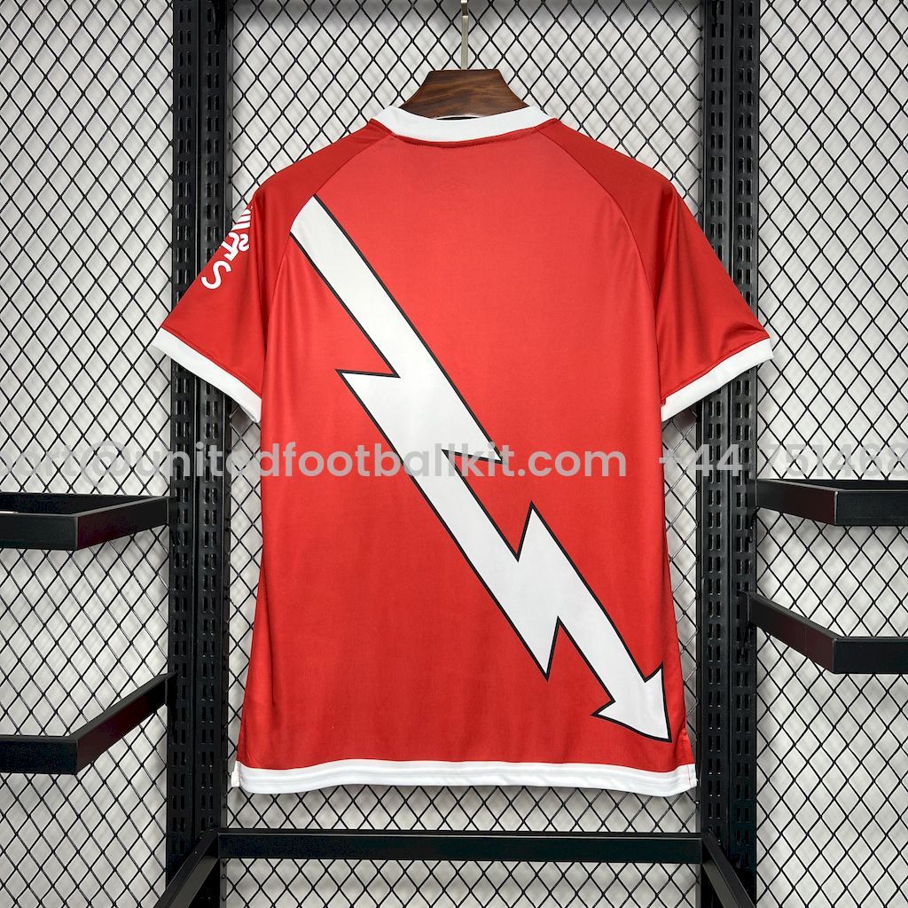 Unitedfootballkit.com | Rayo Vallecano 24-25 Away Jersey - Fans Version -Customize Name, Number and Patch | Worldwide Shipping