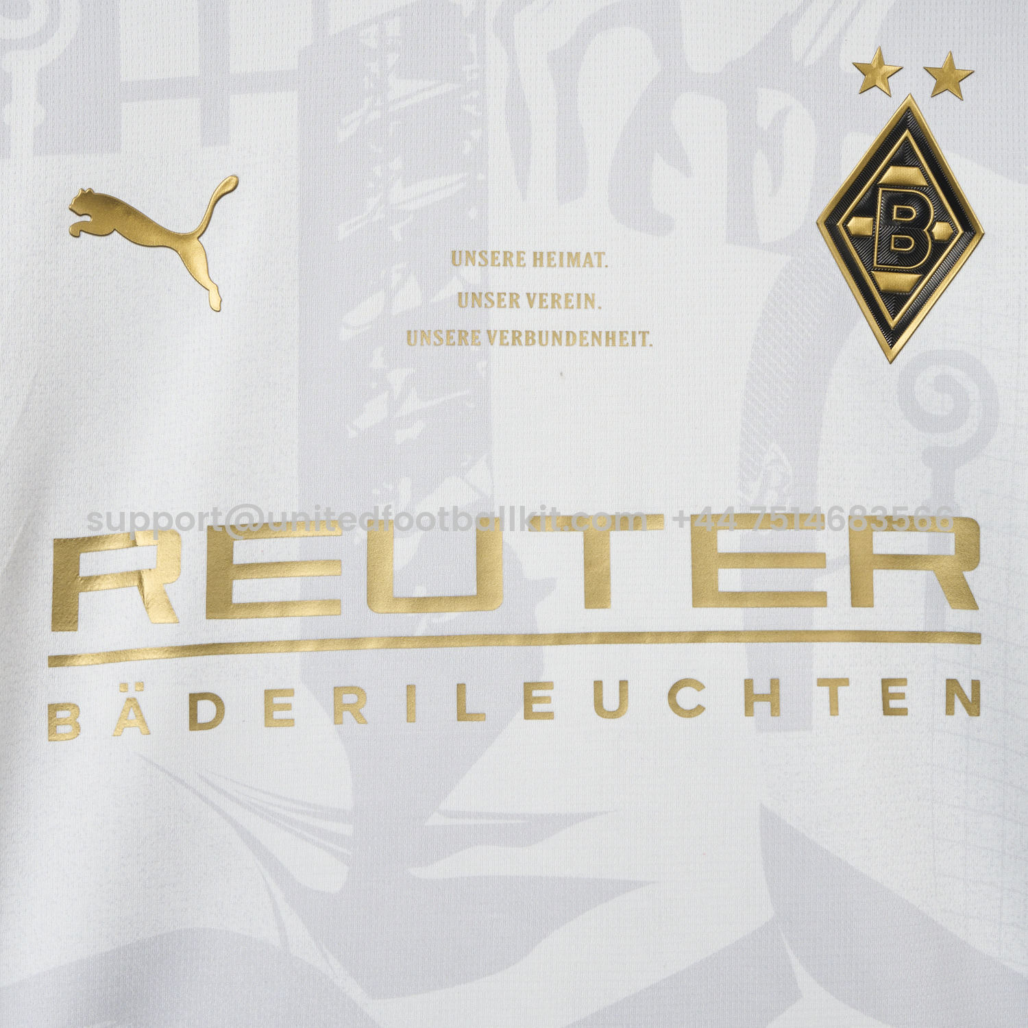 Unitedfootballkit.com | Borussia Mönchengladbach 25-26 125-Year Anniversary Jersey - Fans Version -Customize Name, Number and Patch | Worldwide Shipping