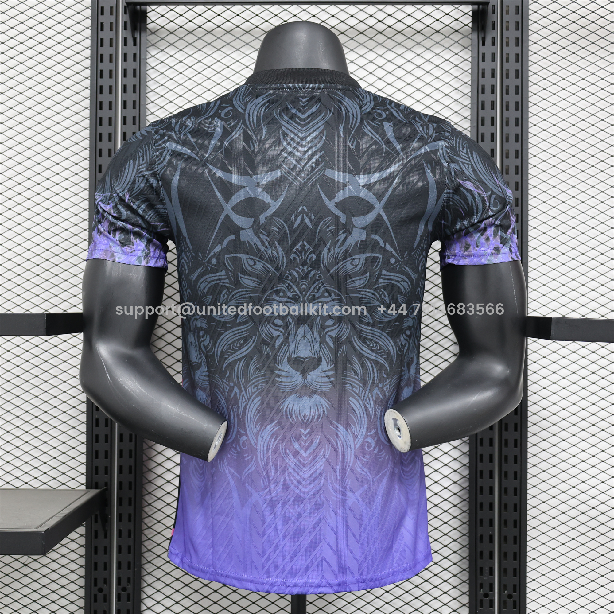 Unitedfootballkit.com | Manchester United 24-25 Balck and Purple Lion Special Edition Jersey - Player Version -Customize Name, Number and Patch | Worldwide Shipping