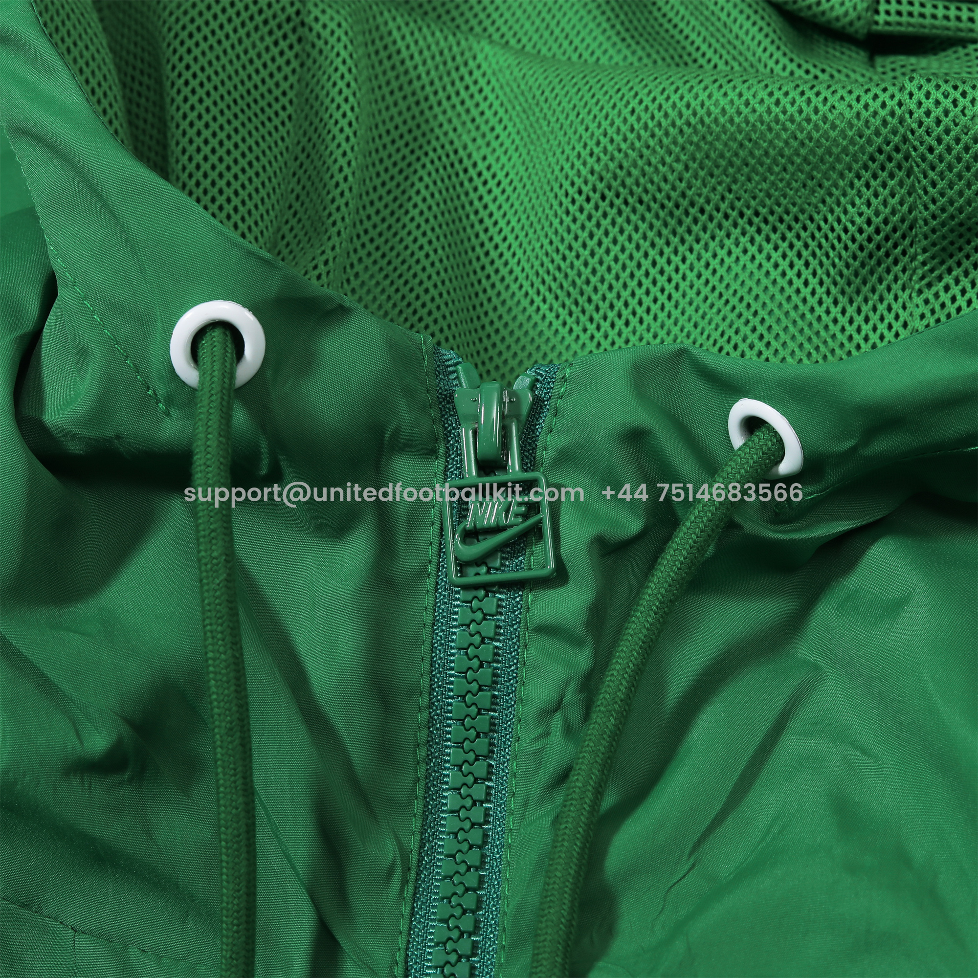 Unitedfootballkit.com | Portugal 2024 National Team Anthem Green Hooded Windbreaker - Player Version -Customize Name, Number and Patch | Worldwide Shipping
