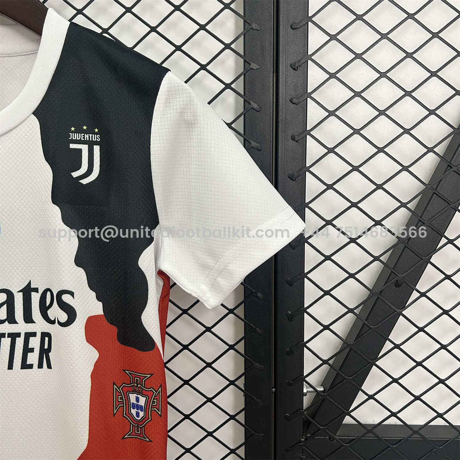 Unitedfootballkit.com | Cristiano Ronaldo Career Commemorative Kids Kit - Real Madrid Manchester United Juventus Portugal Al Nassr Sporting CP - Player Version -Customize Name, Number and Patch | Worldwide Shipping