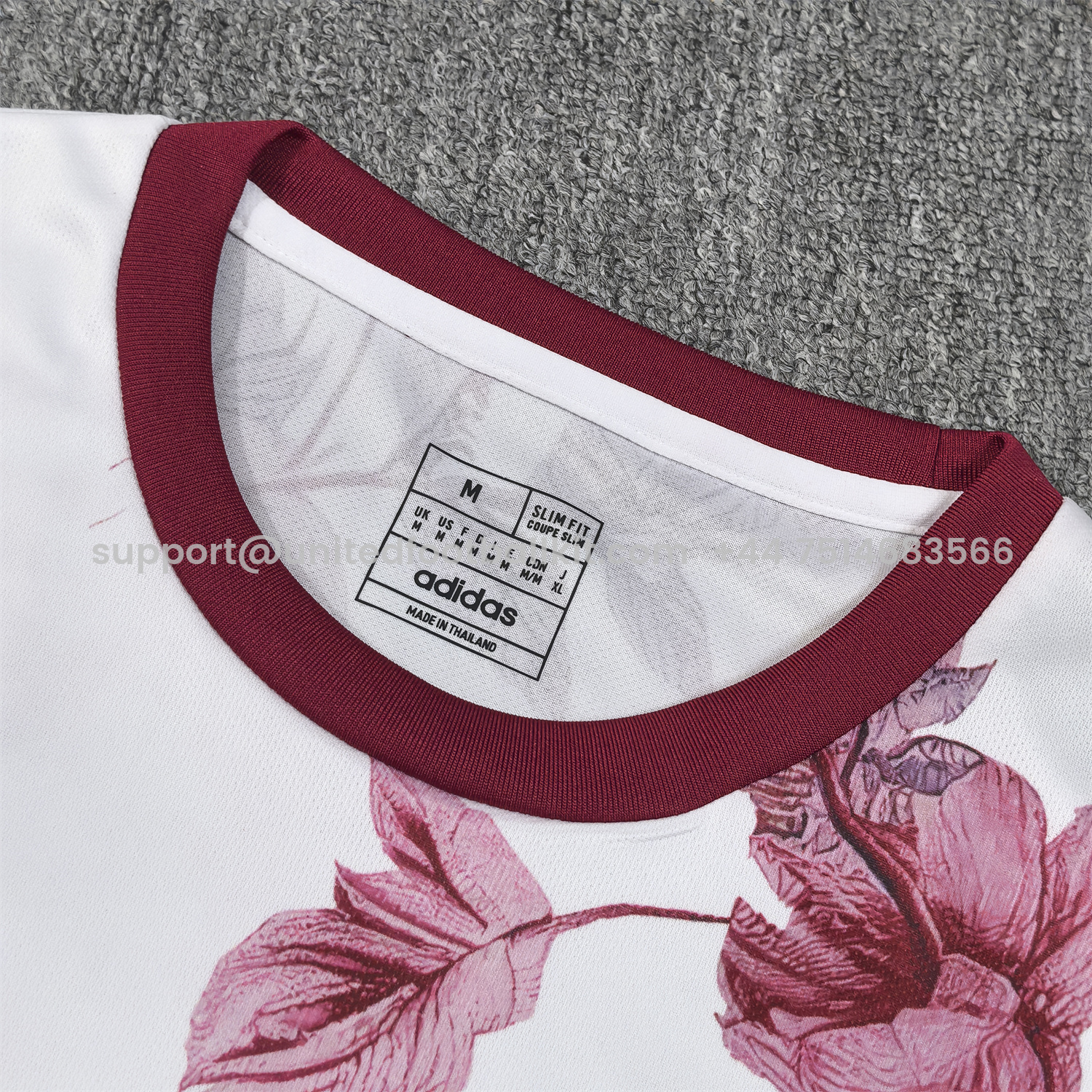 Unitedfootballkit.com | Japan 25-26 Red Flowers White Jersey - Fans Version -Customize Name, Number and Patch | Worldwide Shipping