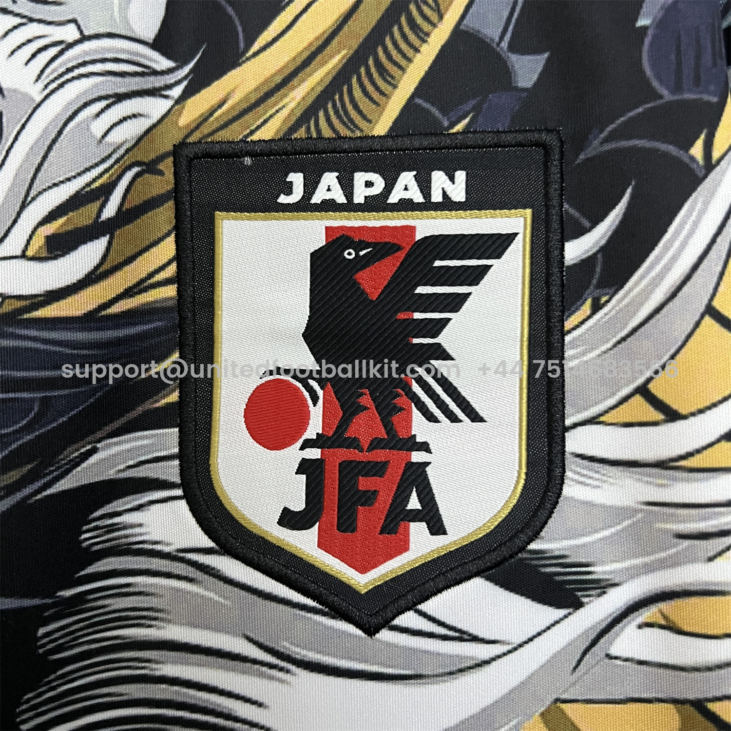 Unitedfootballkit.com | Japan 2024 Black Yellow Dargon Special Edition Jersey - Fans Version -Customize Name, Number and Patch | Worldwide Shipping