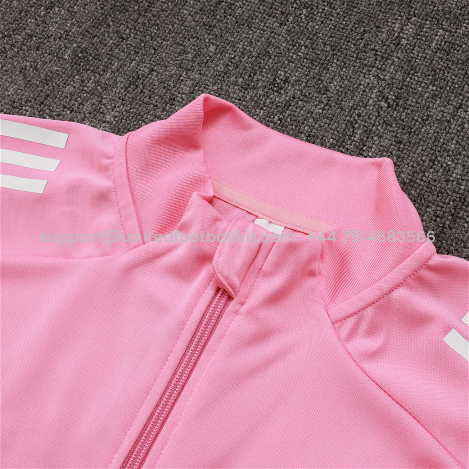 Unitedfootballkit.com | Kids INT M.A.M 25-26 Kids Jacket Training Tracksuit - Pink Top and Black Pants -Customize Name, Number and Patch | Worldwide Shipping