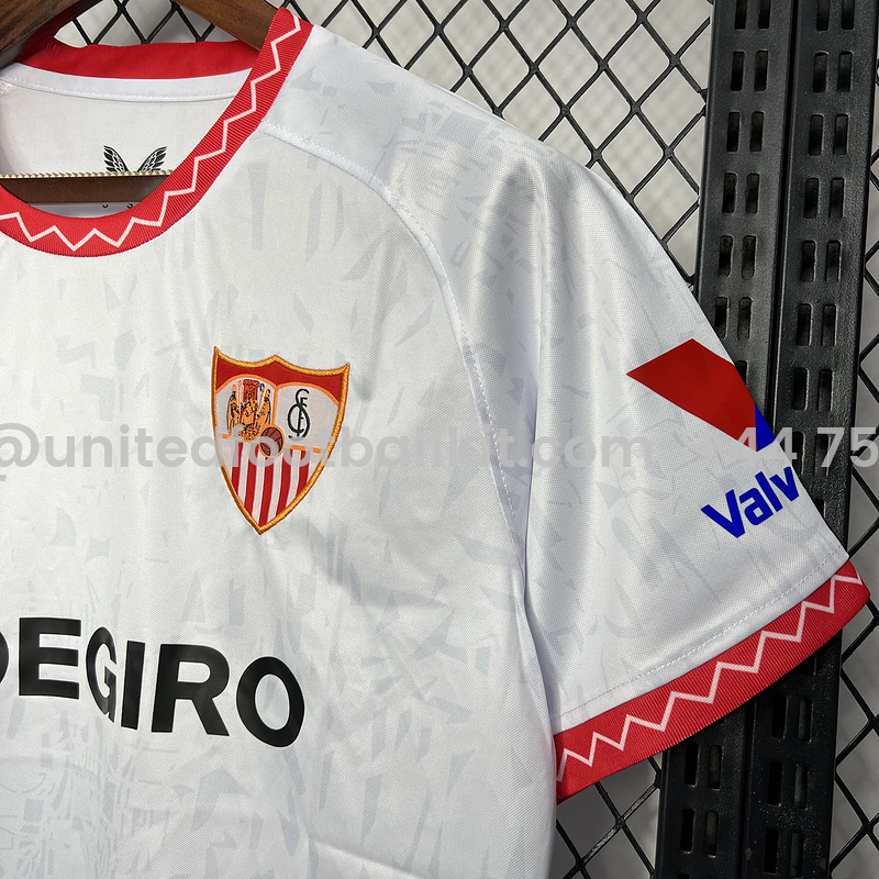 Unitedfootballkit.com | Sevilla 24-25 Home Stadium Jersey - Fans Version -Customize Name, Number and Patch | Worldwide Shipping
