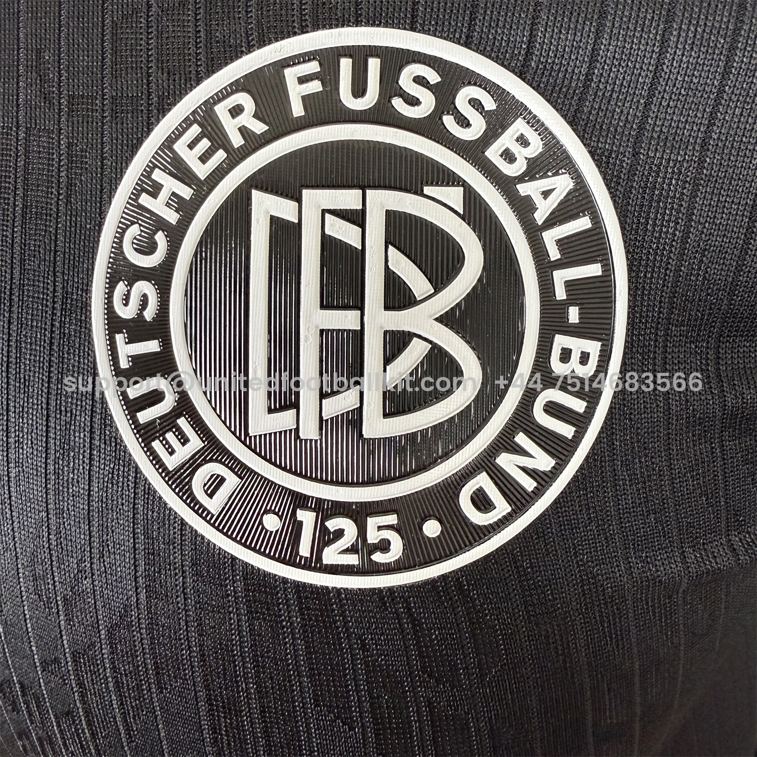 Unitedfootballkit.com | Germany 2025 Black 125-Year Anniversary Commemorative Long Sleeves Jersey - Player Version -Customize Name, Number and Patch | Worldwide Shipping