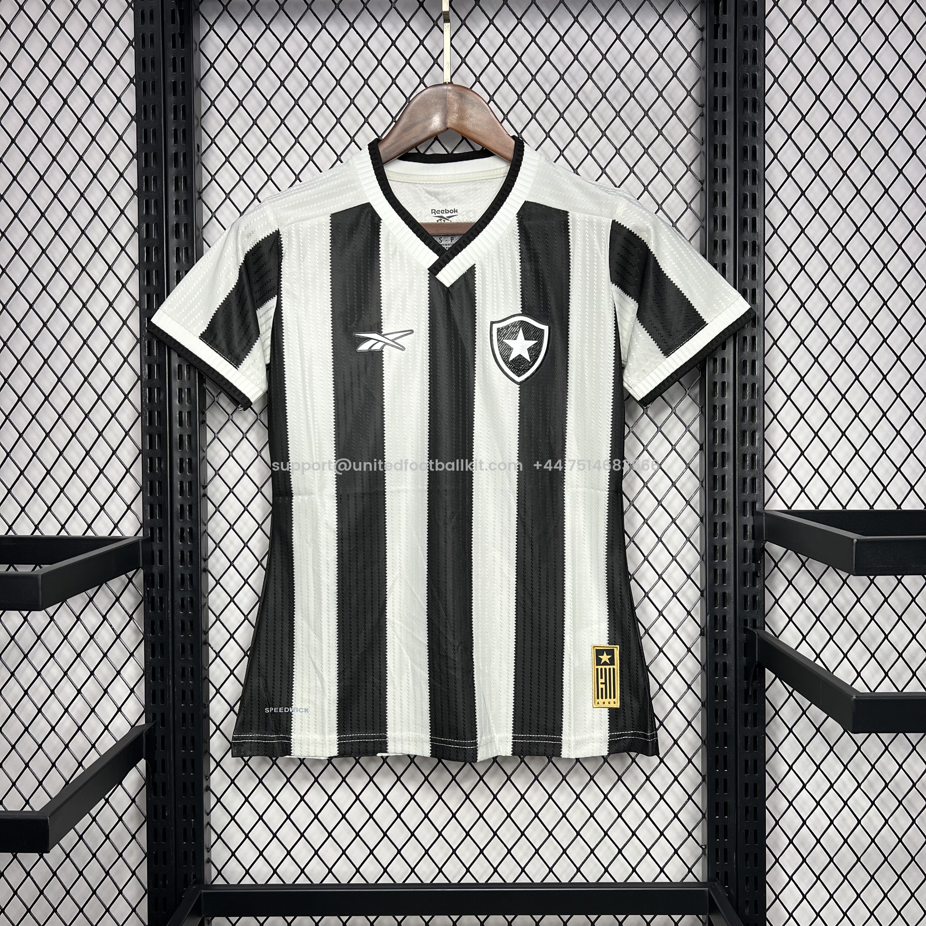 Unitedfootballkit.com | Women's Botafogo 2024 Home Unsponsored Jersey -Customize Name, Number and Patch | Worldwide Shipping