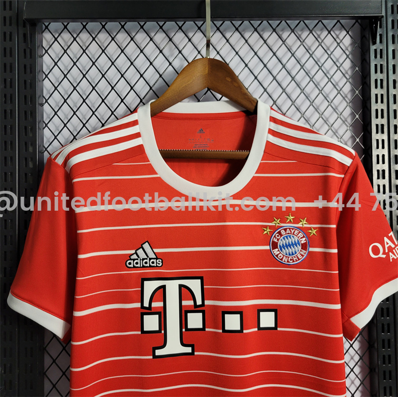 Unitedfootballkit.com | Bayern Munich 22/23 Home Stadium Jersey - Fans Version -Customize Name, Number and Patch | Worldwide Shipping