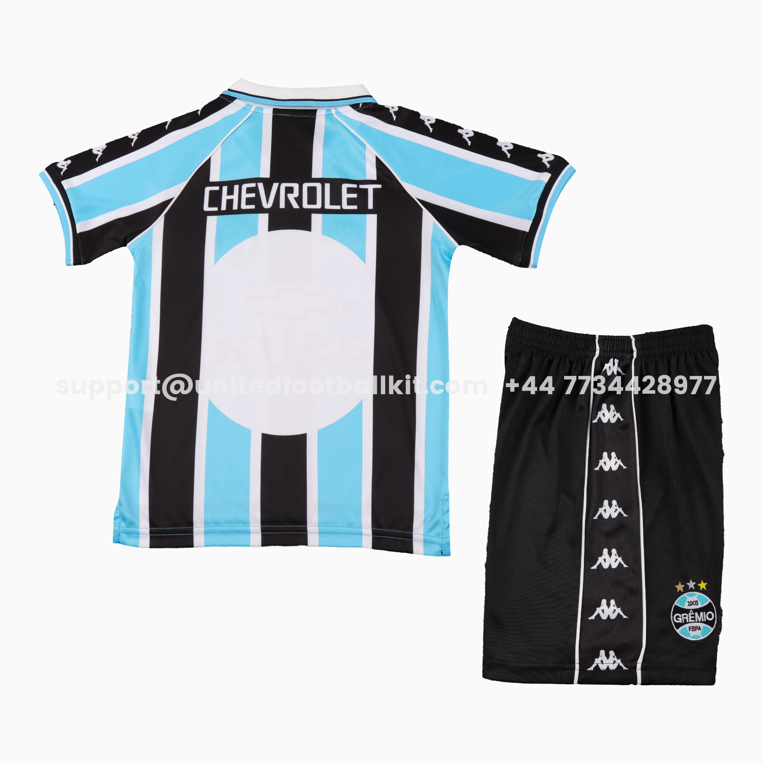 Unitedfootballkit.com | Retro Gremio 2000 Home Kids Kit -Customize Name, Number and Patch | Worldwide Shipping