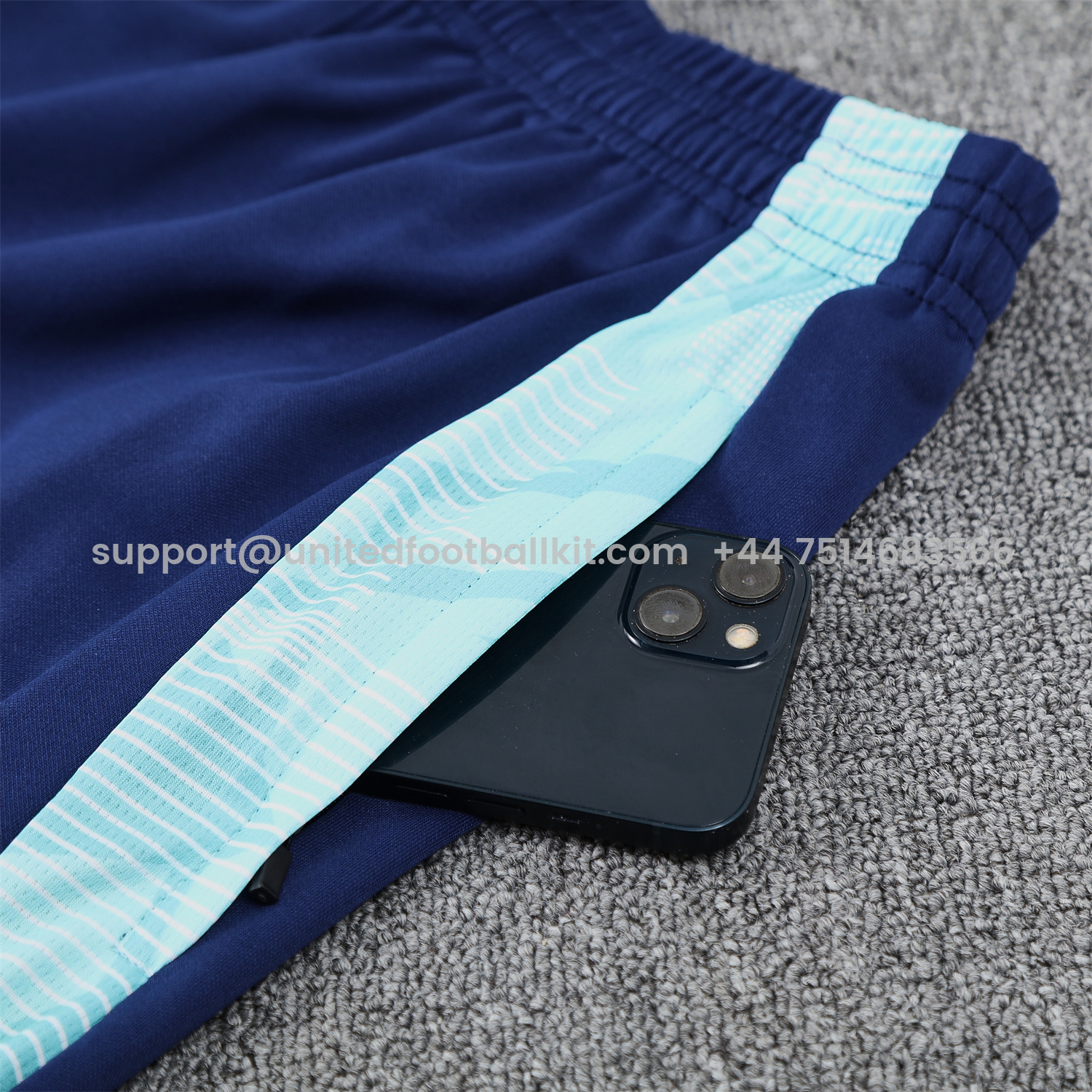 Unitedfootballkit.com | Flamengo 25-26 Training Hoodie Set - Royal Blue Top and Pants -Customize Name, Number and Patch | Worldwide Shipping