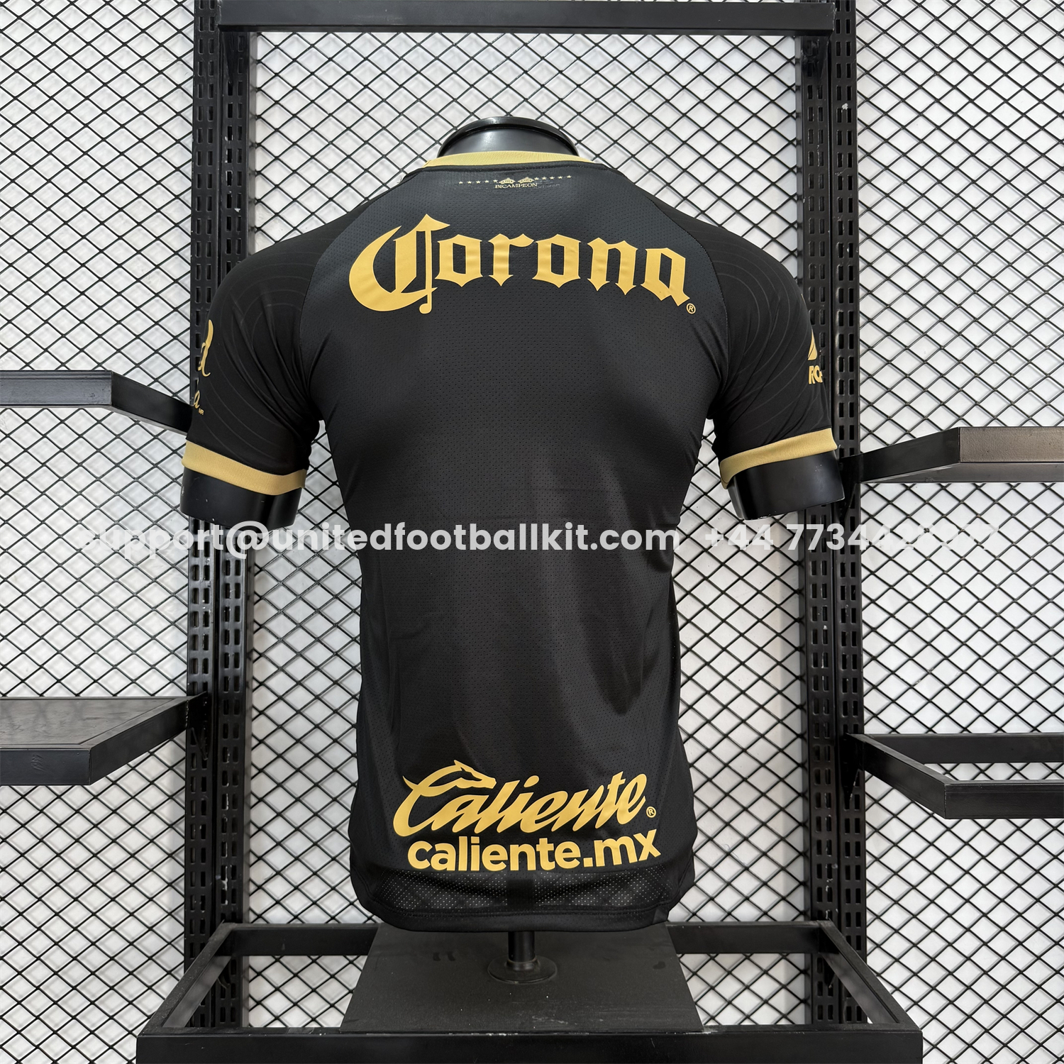 Unitedfootballkit.com | 【The Double Winners】Toluca 25-26 Black Special Jersey - Player Version -Customize Name, Number and Patch | Worldwide Shipping