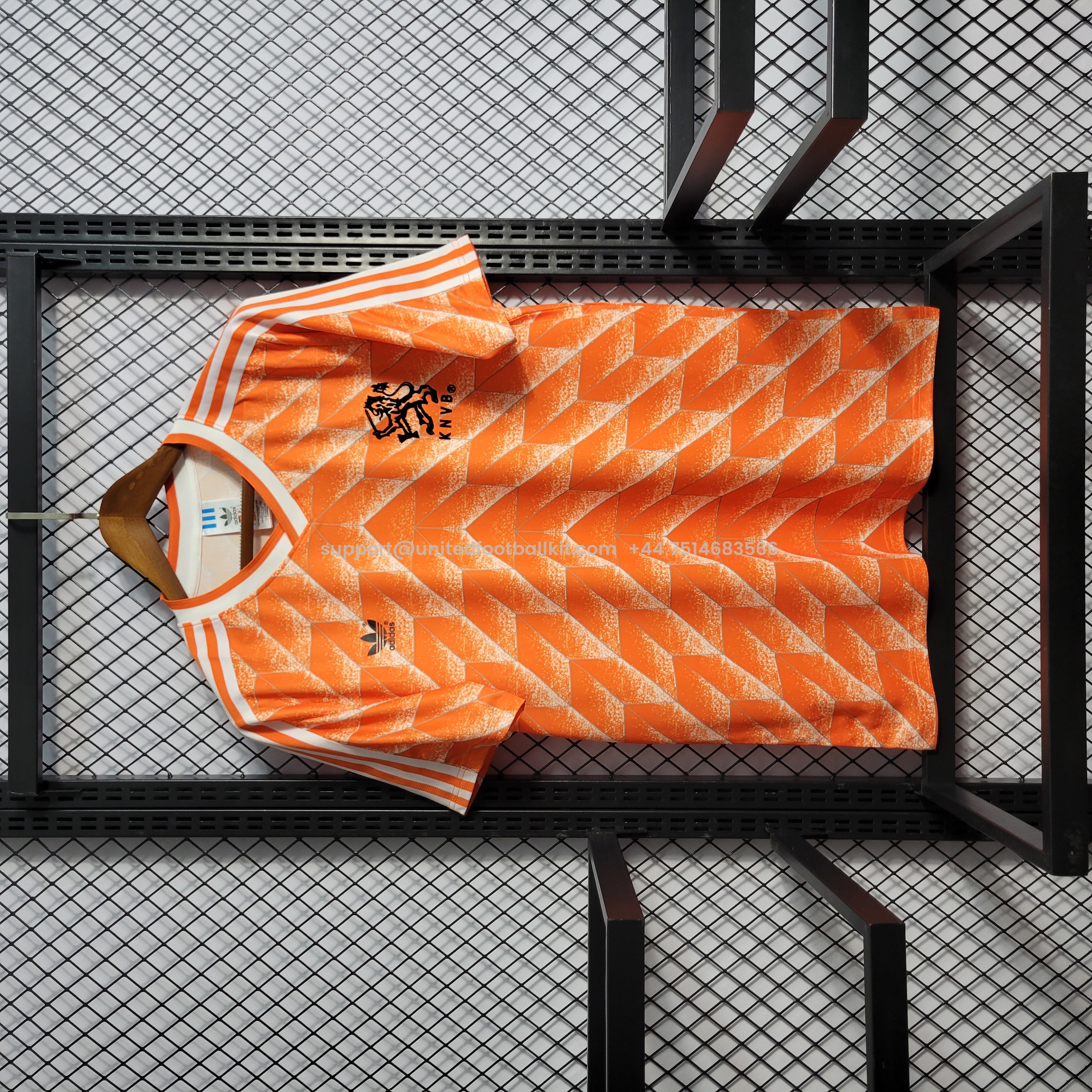 Unitedfootballkit.com | Retro Netherlands 1988 Home Stadium Jersey -Customize Name, Number and Patch | Worldwide Shipping