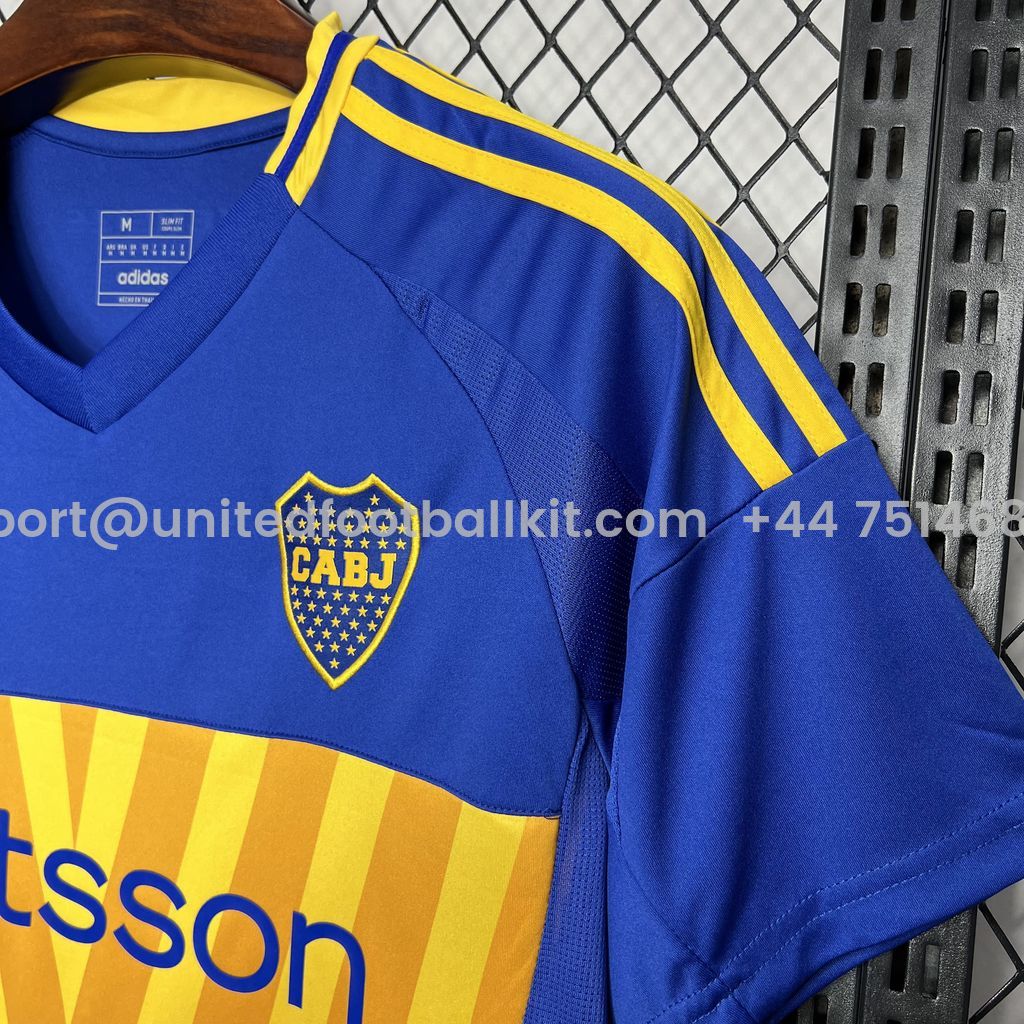 Unitedfootballkit.com | Boca Juniors 24-25 Home Stadium Jersey - Fans Version -Customize Name, Number and Patch | Worldwide Shipping