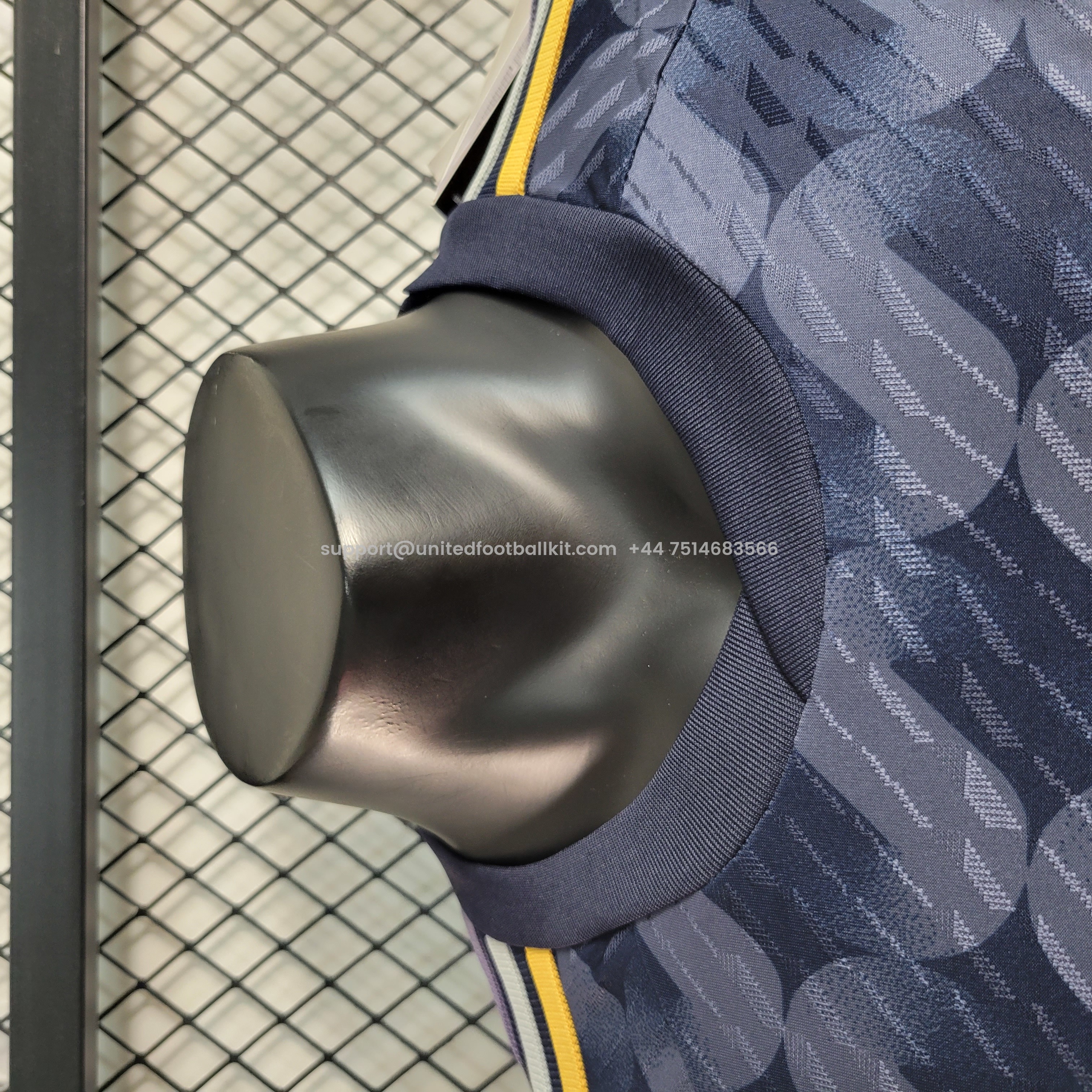 Unitedfootballkit.com | Real Madrid 23-24 Away Blue Jersey - Player Version -Customize Name, Number and Patch | Worldwide Shipping