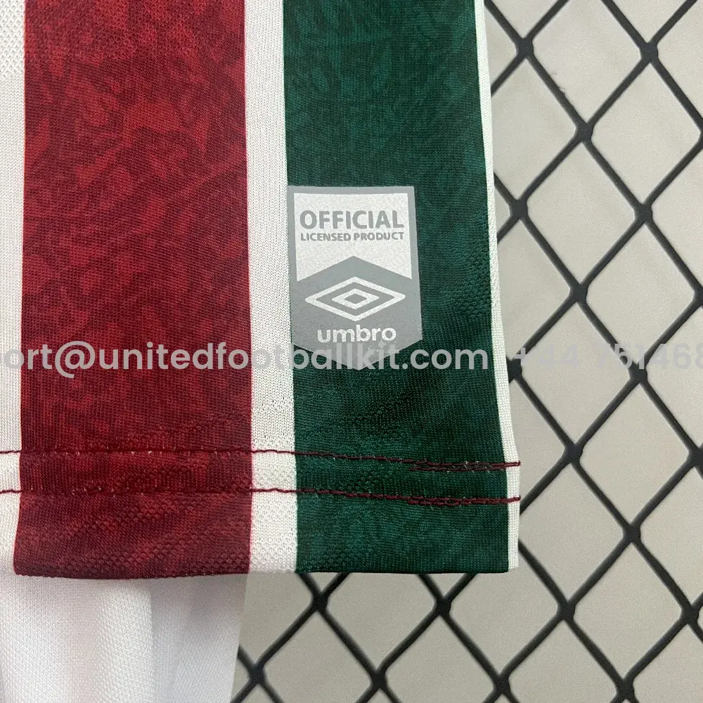 Unitedfootballkit.com | Fluminense 24-25 Home Kids Kit -Customize Name, Number and Patch | Worldwide Shipping