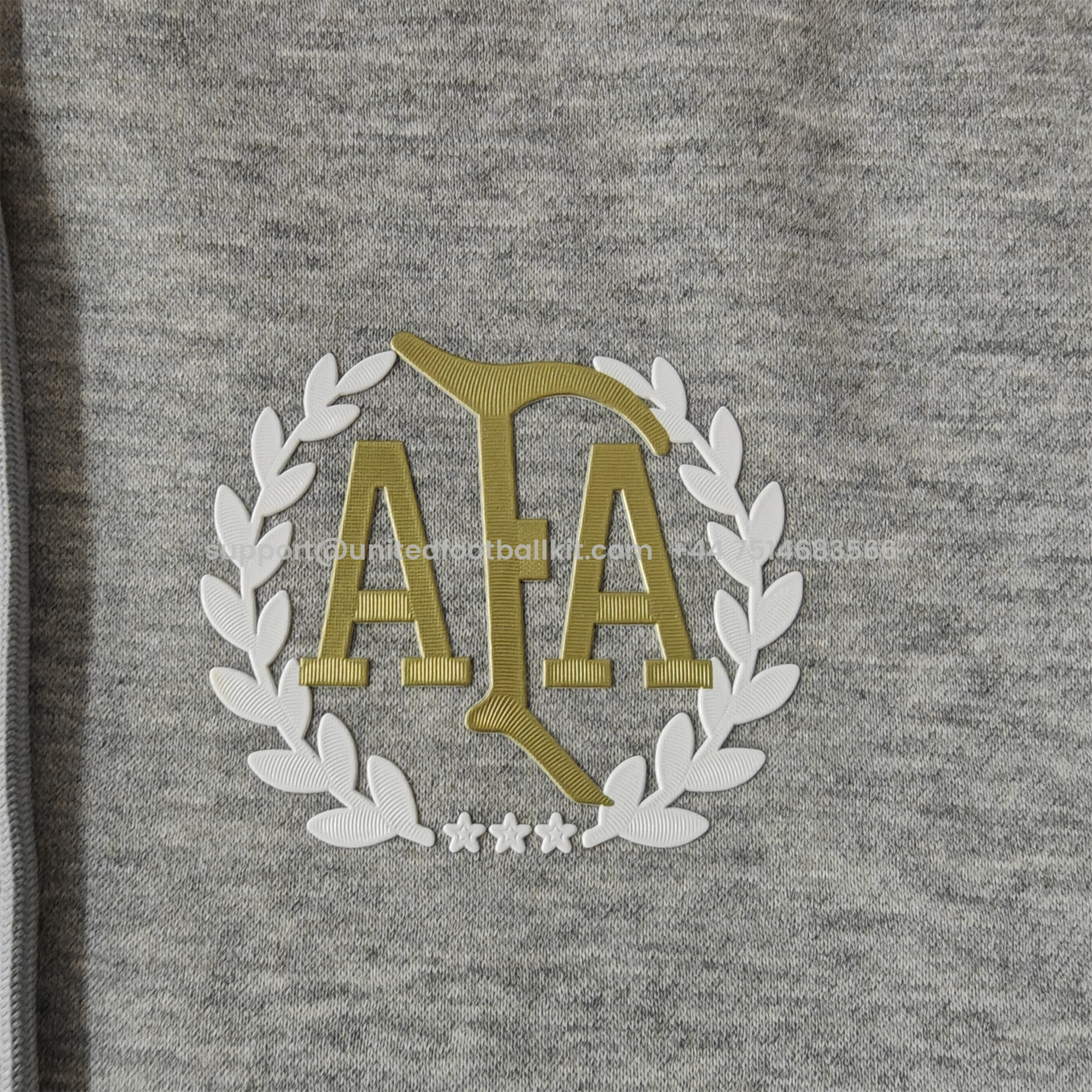 Unitedfootballkit.com | Argentina 24-25 Adi 50 Years Anniversary Hoodie - Grey -Customize Name, Number and Patch | Worldwide Shipping